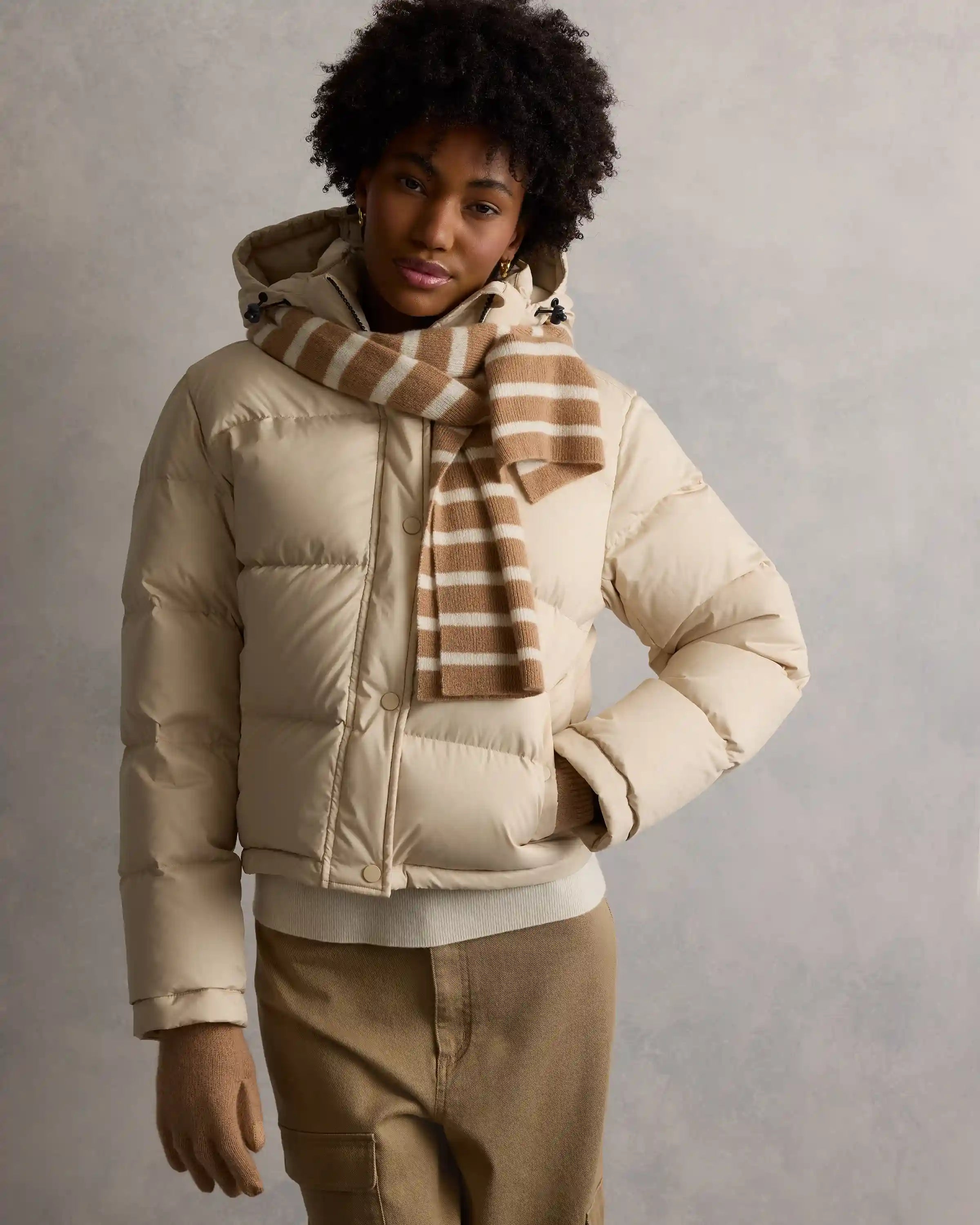 Responsible Down Cropped Puffer Jacket
