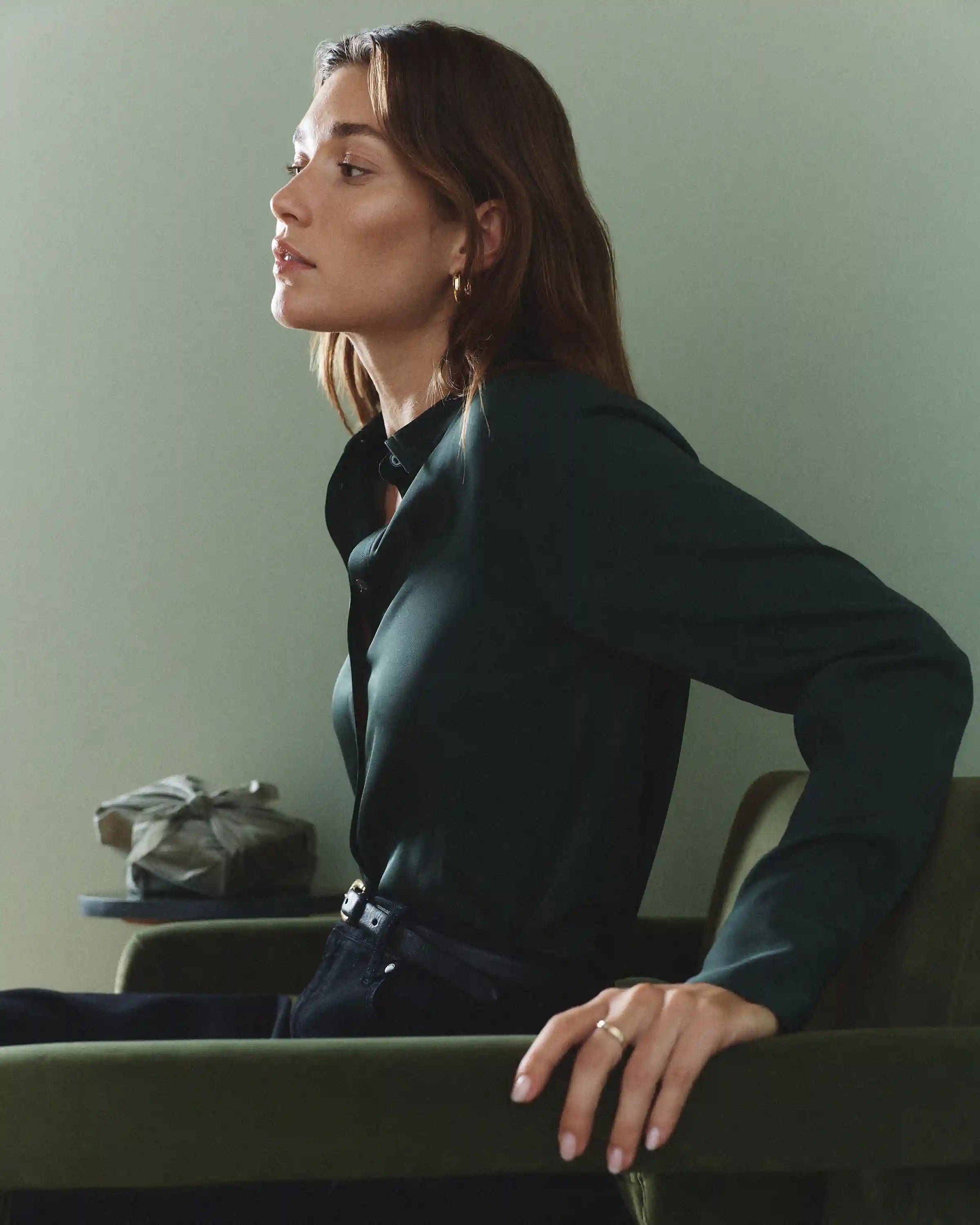 Washable Stretch Silk Blouse