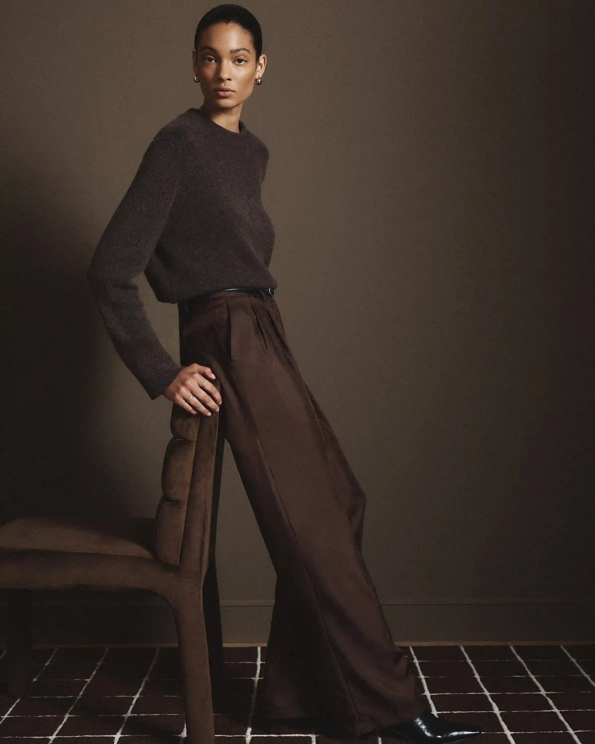 100% Silk Twill Trouser
