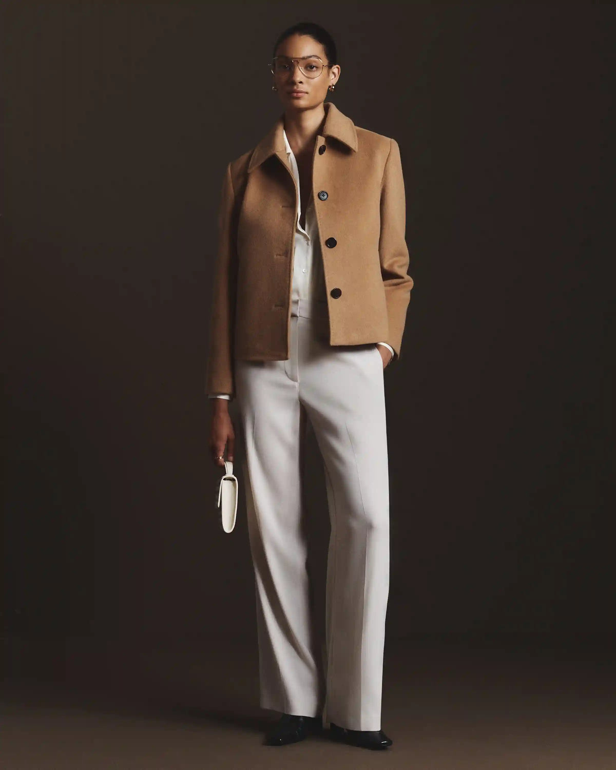 Wool Cashmere Short Coat