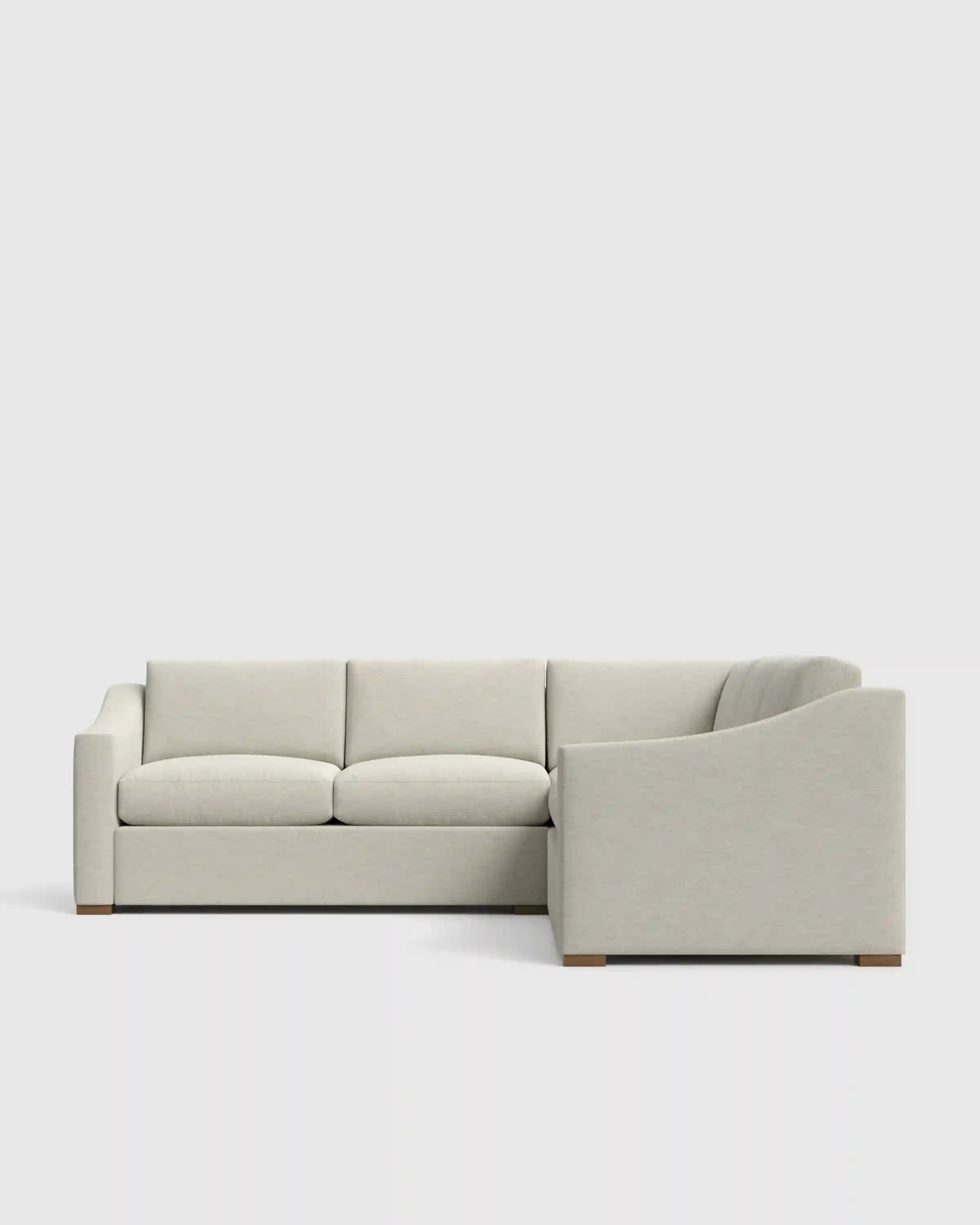 Hollis Slope Arm L Sectional in Performance Basketweave