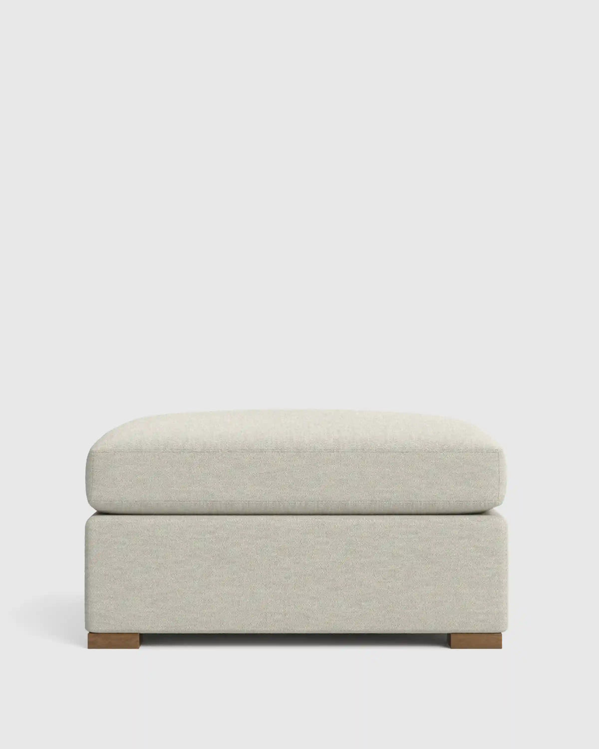 Hollis Slope Arm Ottoman in Performance Basketweave