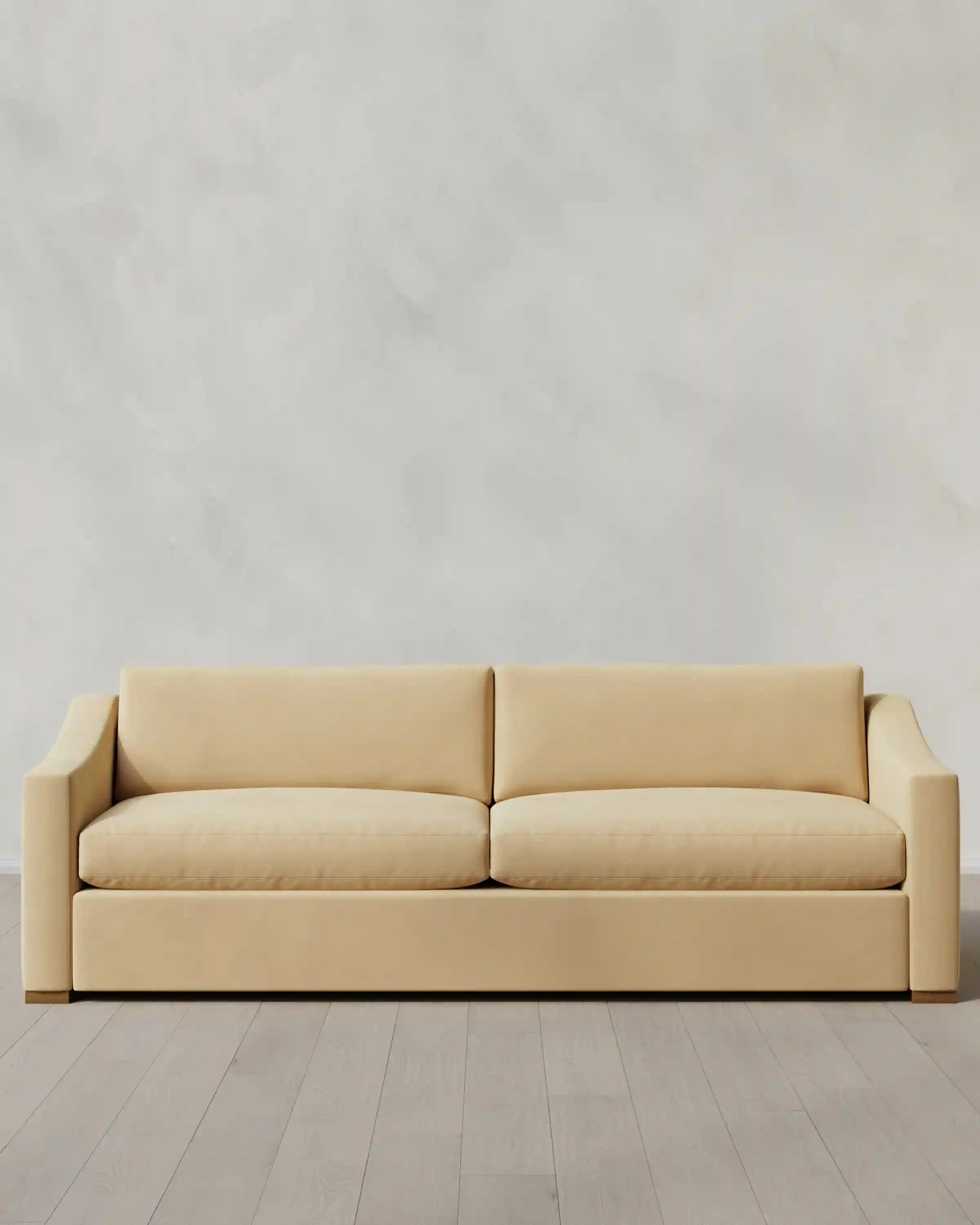 Hollis Slope Arm Sofa in Performance Velvet