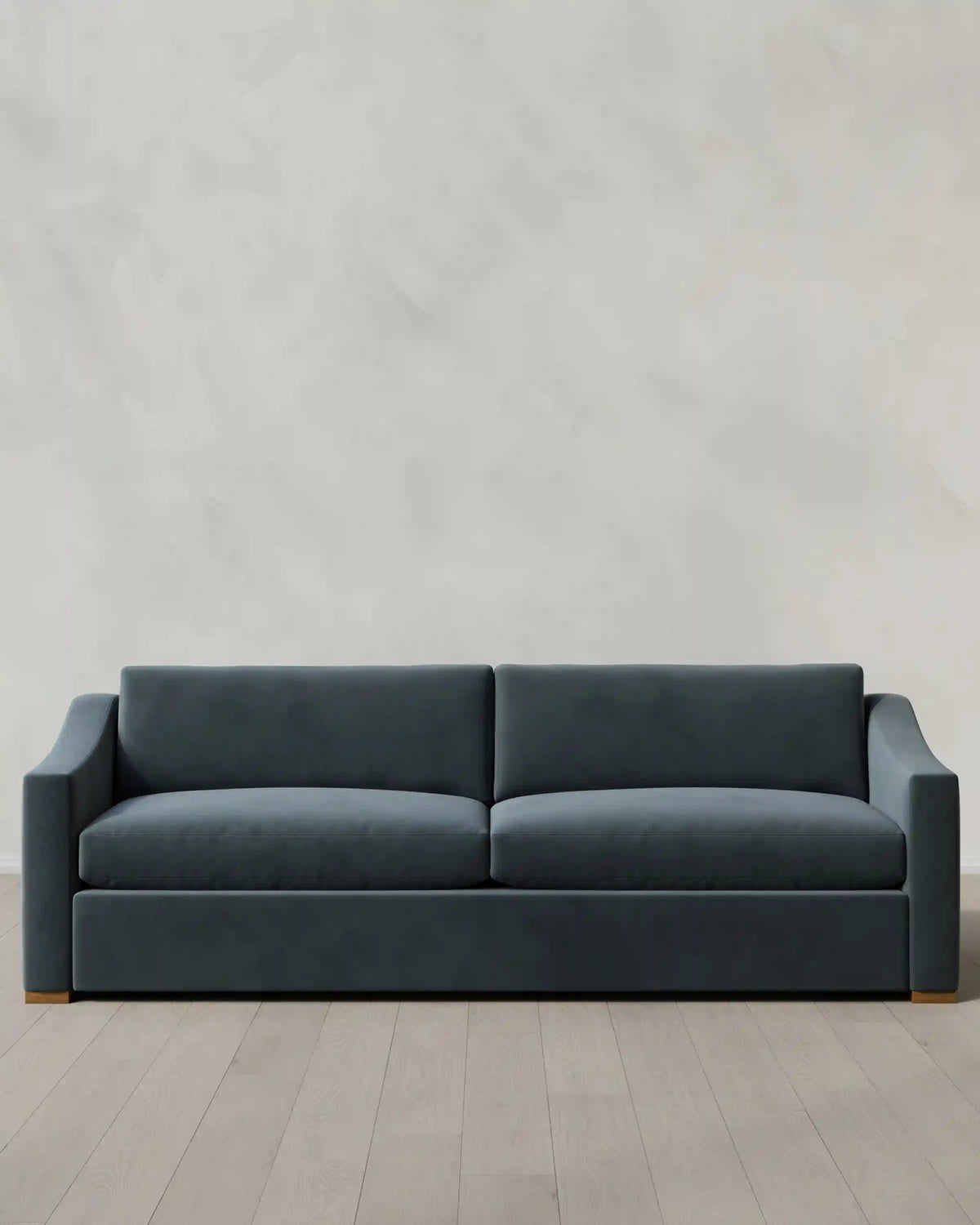 Hollis Slope Arm Sofa in Performance Velvet
