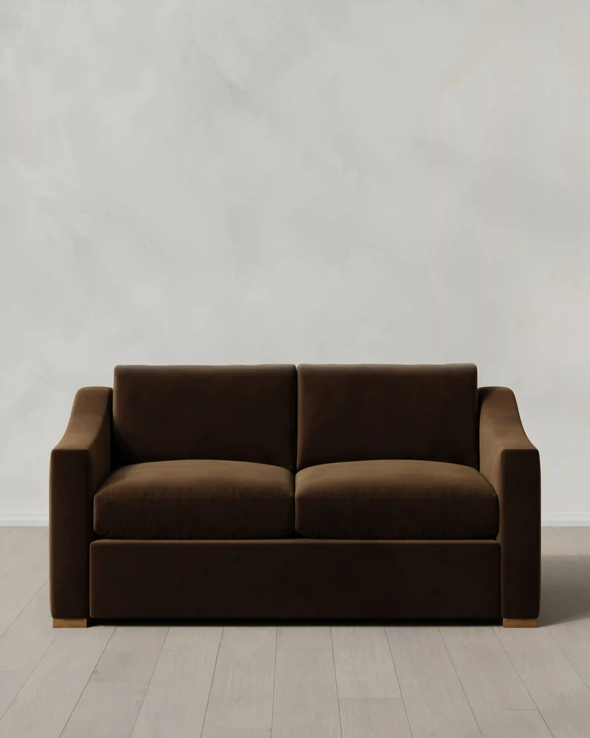 Hollis Slope Arm Sofa in Performance Velvet
