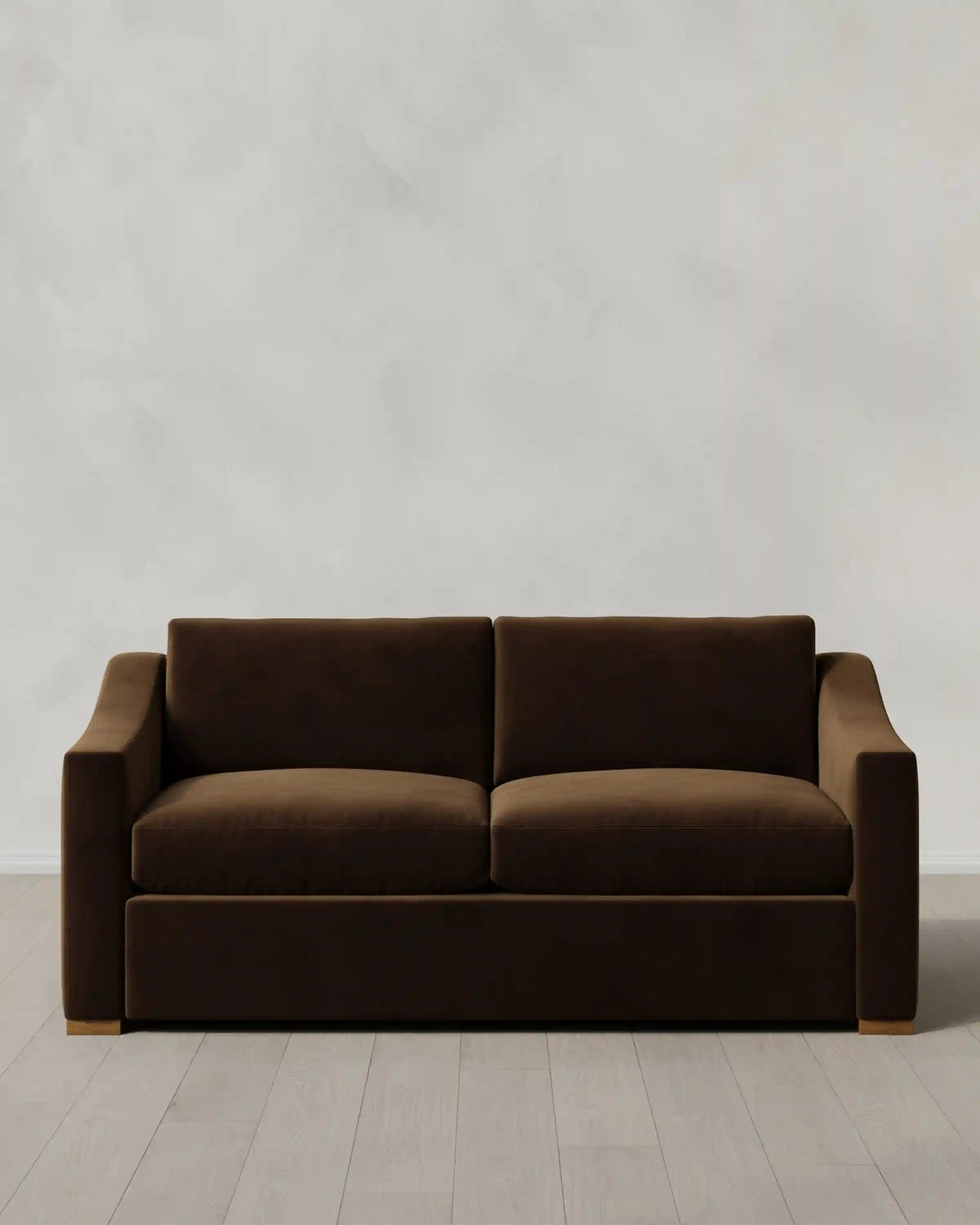 Hollis Slope Arm Sofa in Performance Velvet