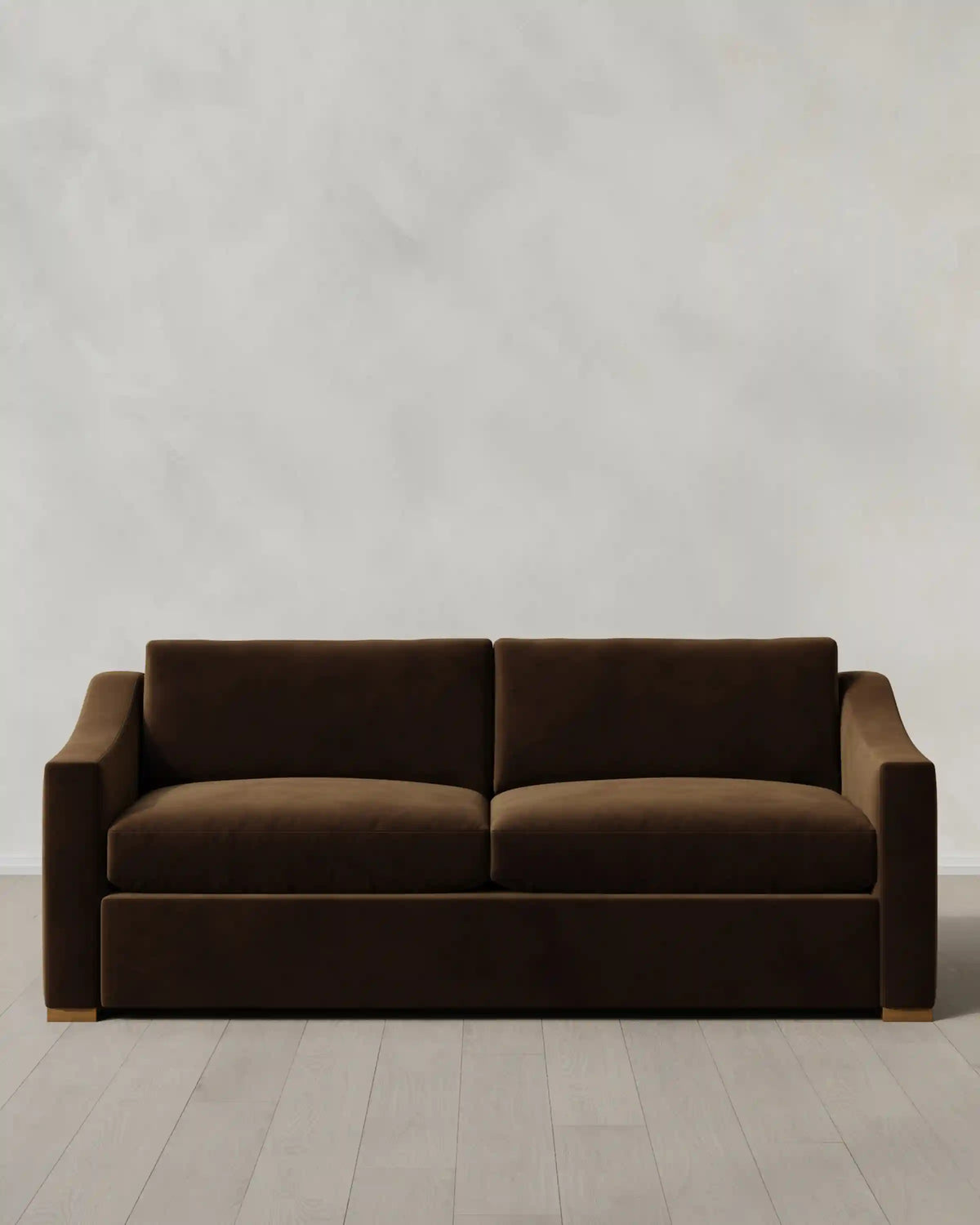 Hollis Slope Arm Sofa in Performance Velvet