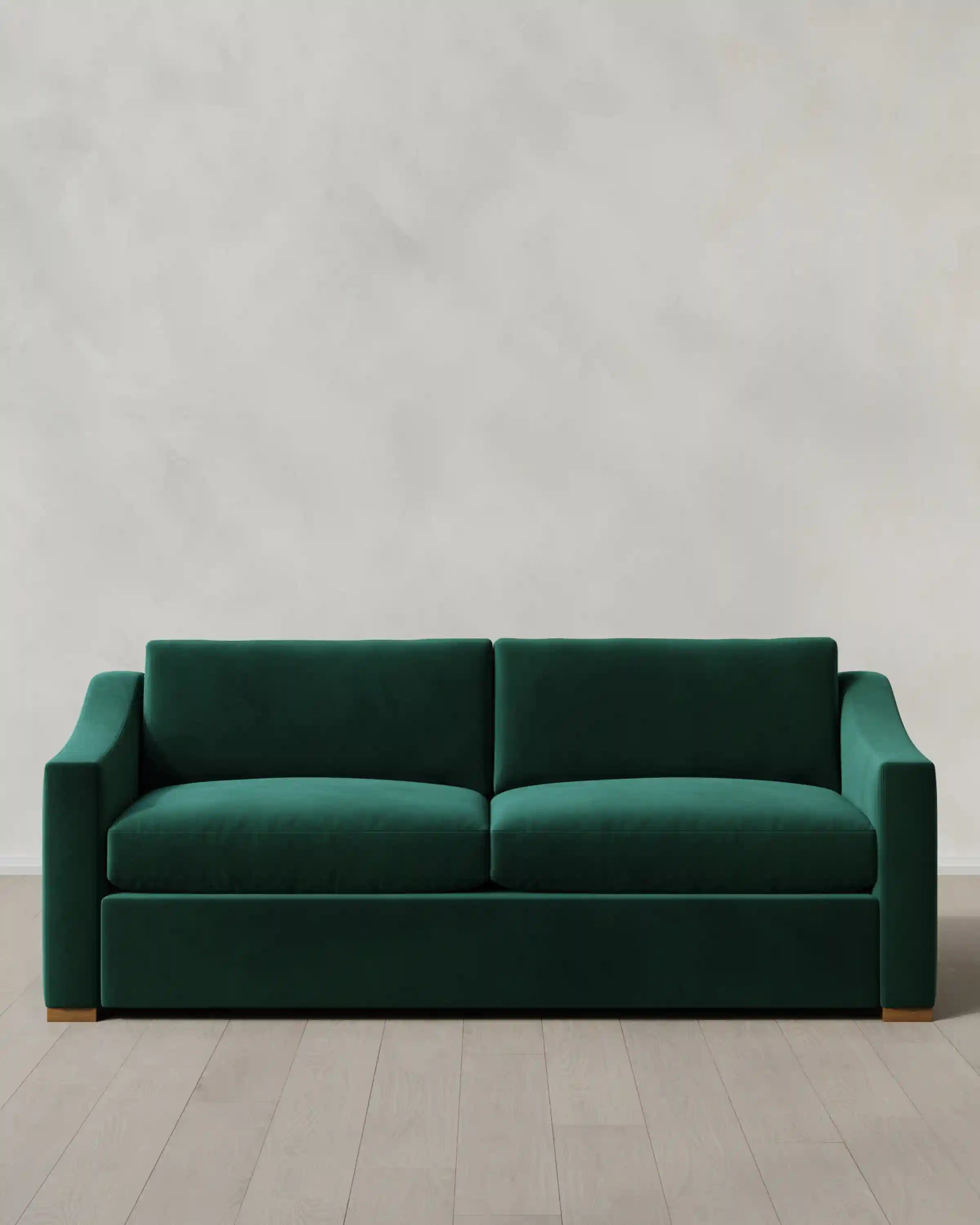 Hollis Slope Arm Sofa in Performance Velvet