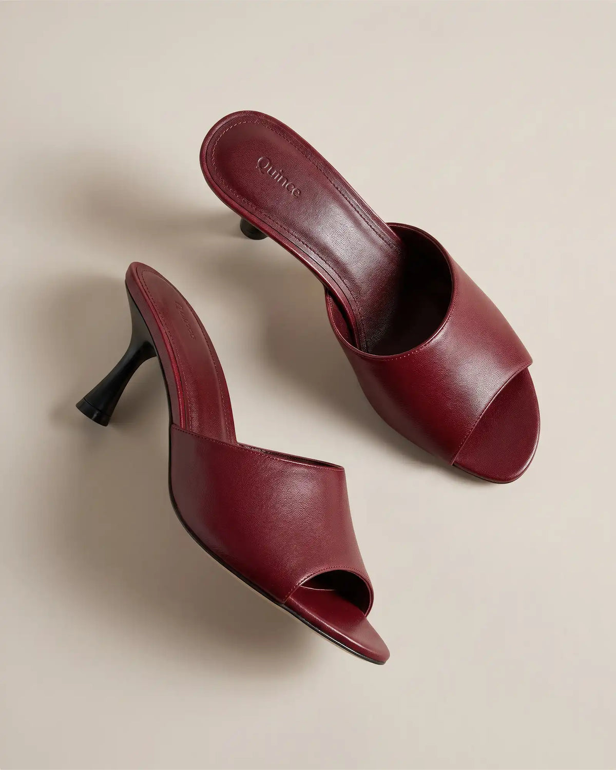 Italian Leather 65mm Stiletto Mule