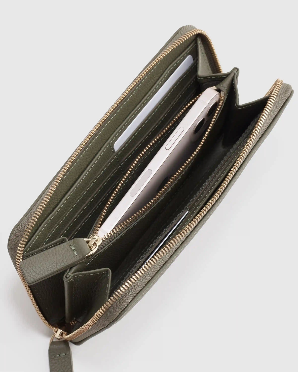 Italian Pebbled Leather Continental Wallet
