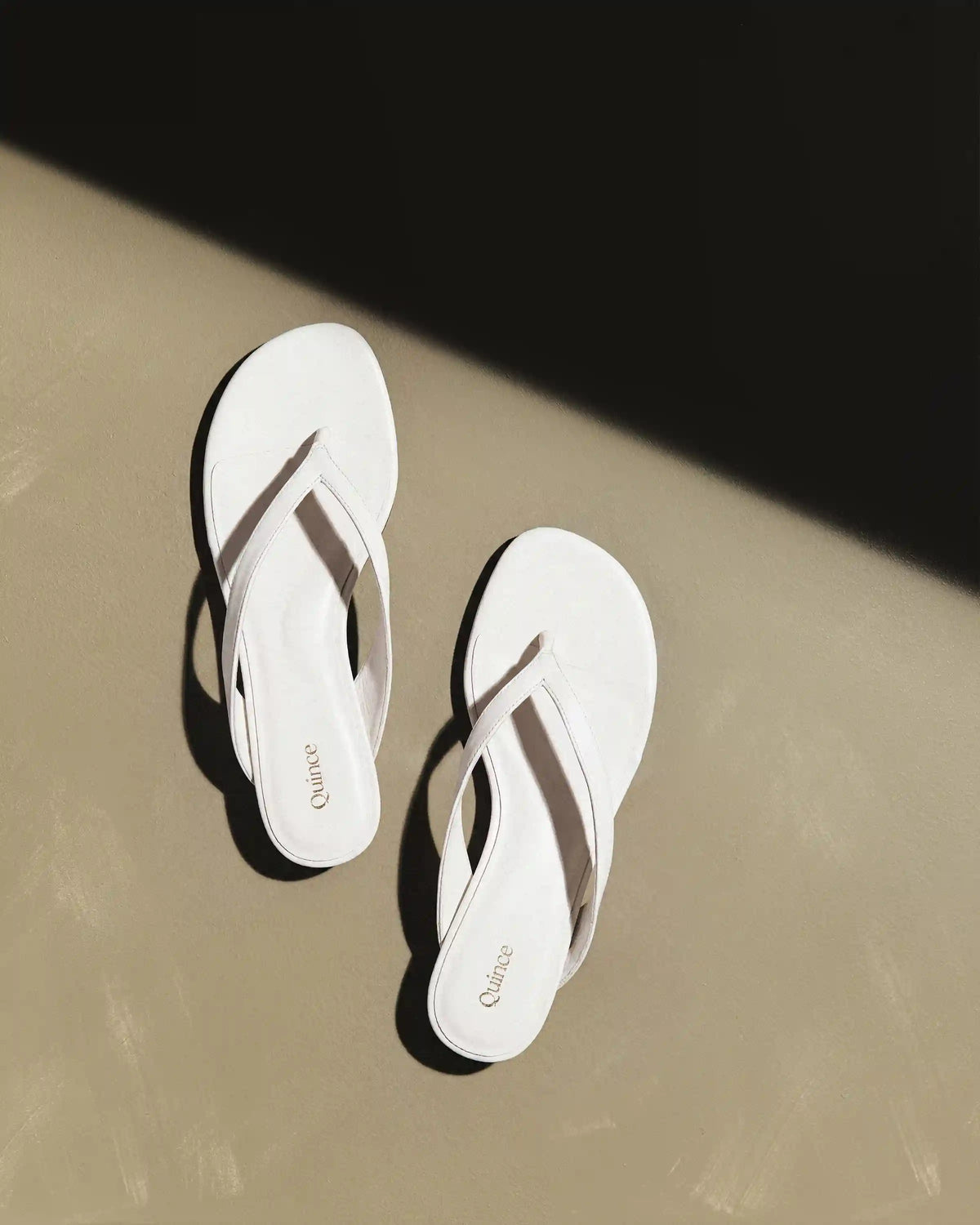Italian Leather Thong Kitten Heel Sandal