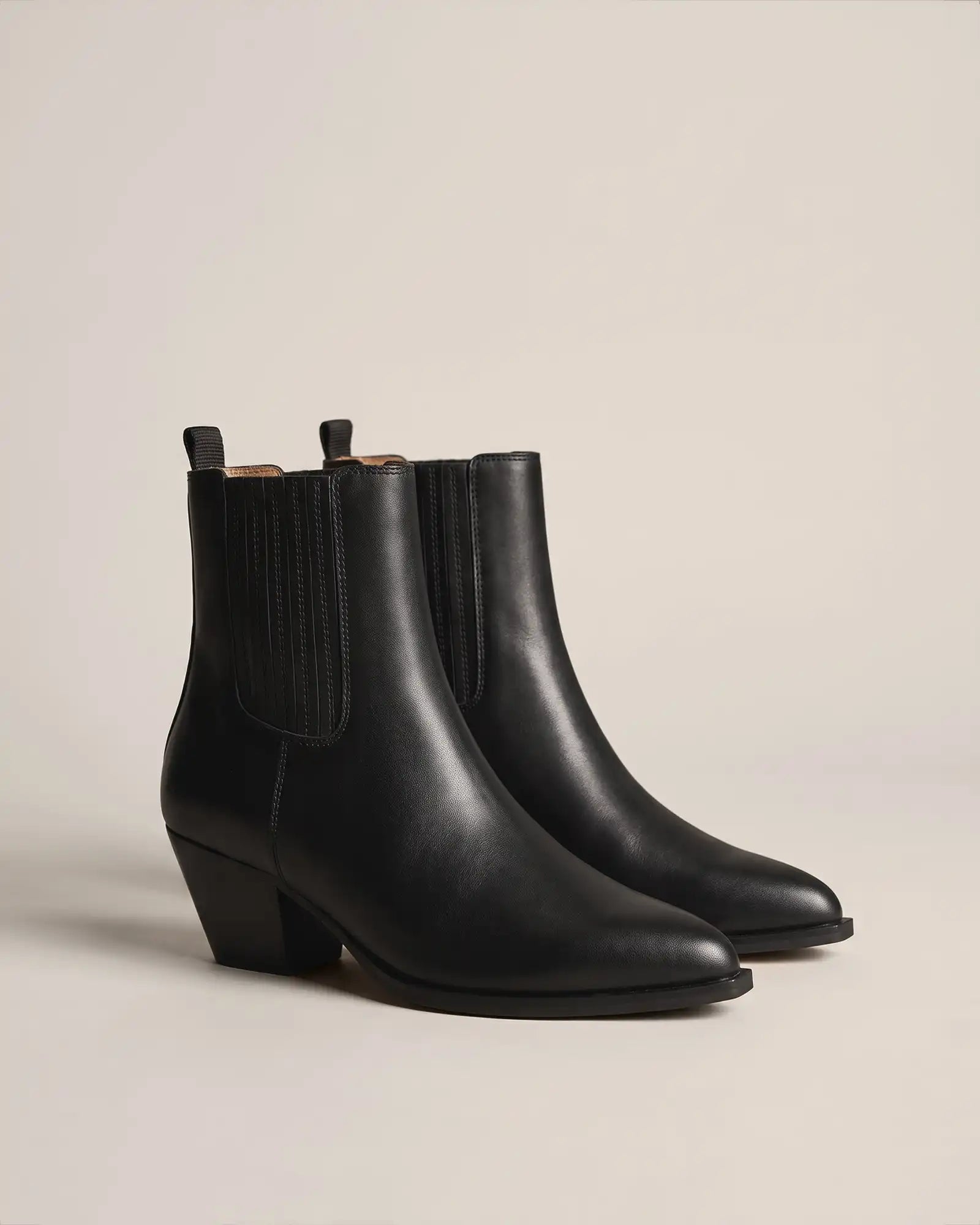 Italian Leather Western Chelsea Ankle Boot