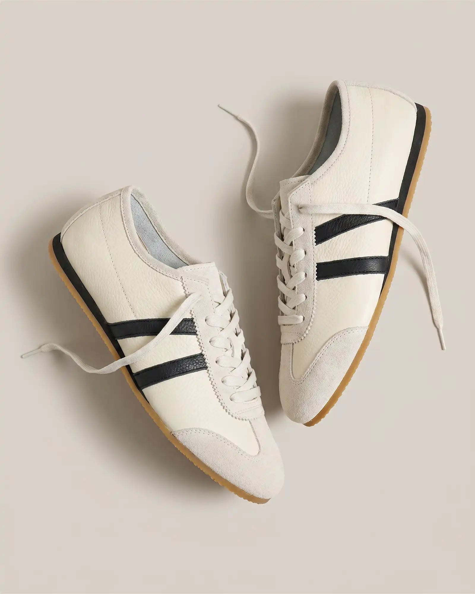 Italian Leather & Suede Low Profile Sneaker