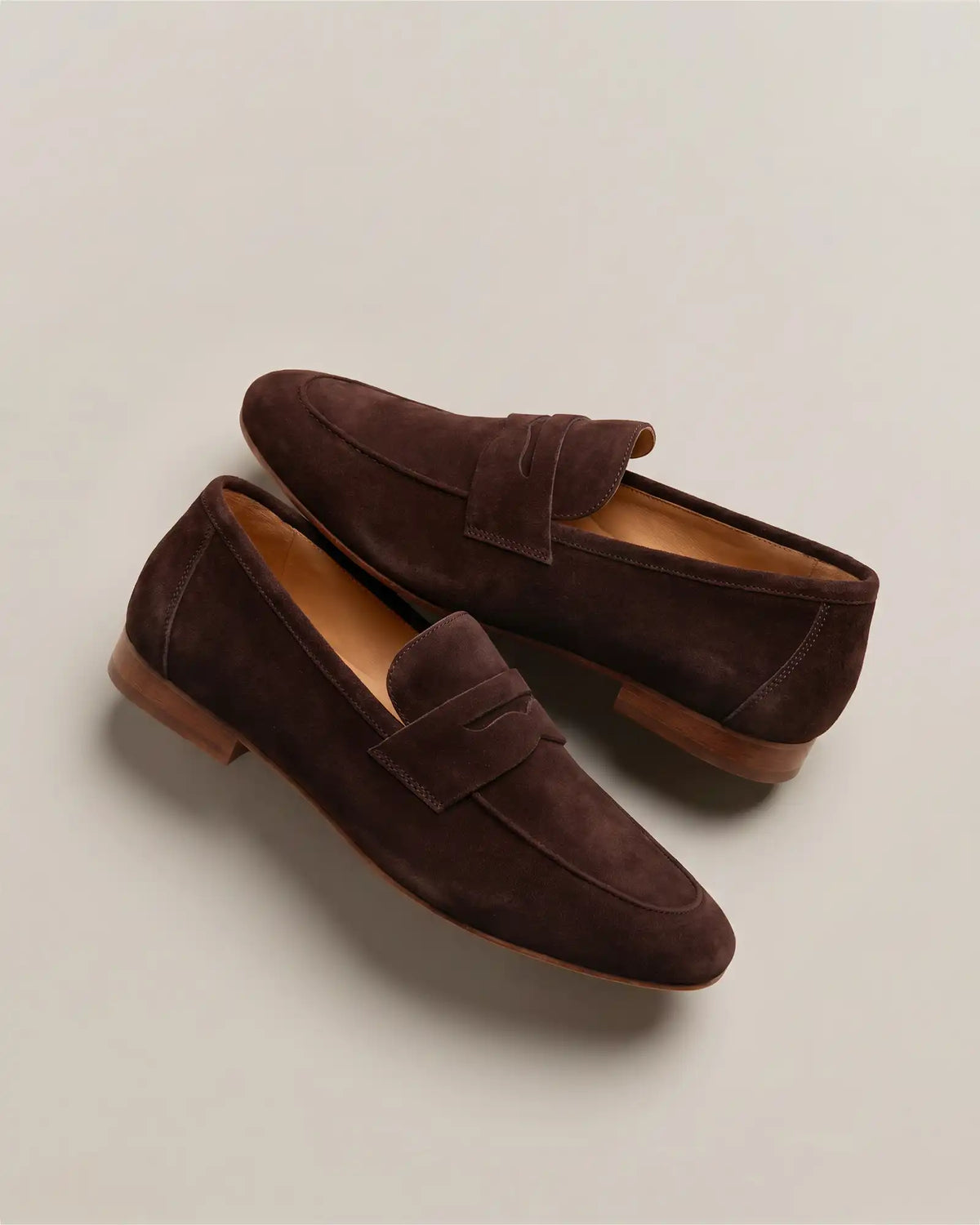 Italian Suede Penny Loafer