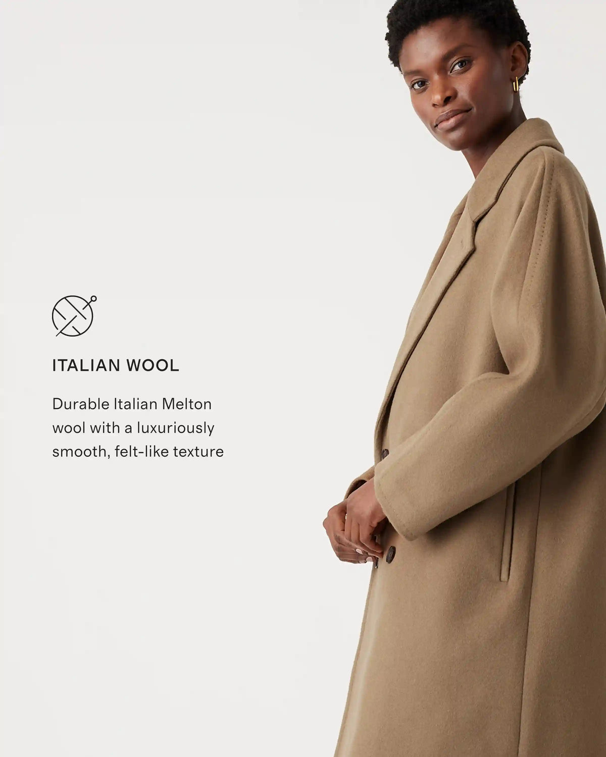 Italian Wool Classic Single-Breasted Coat