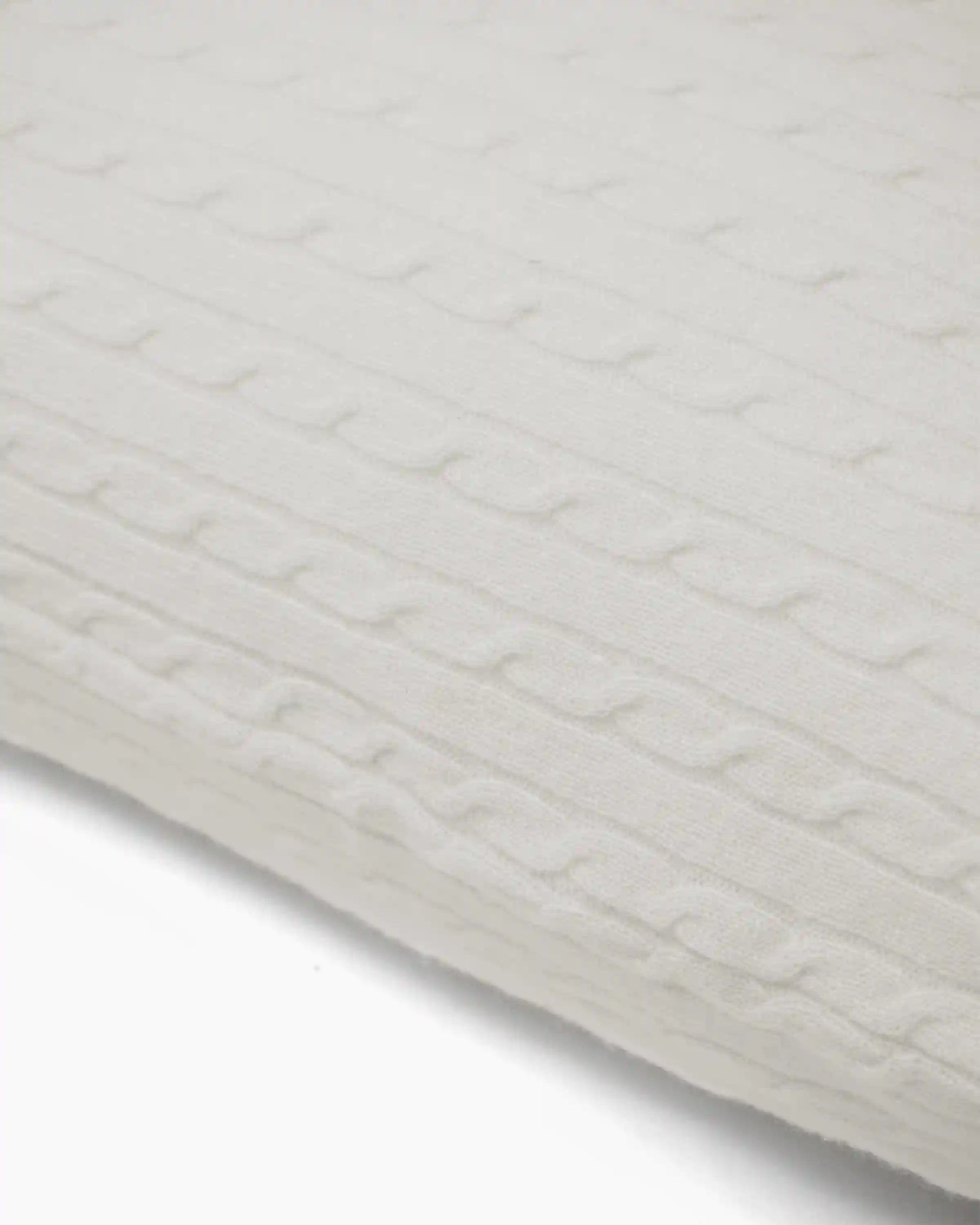 Cable Knit Cashmere Pillow Cover