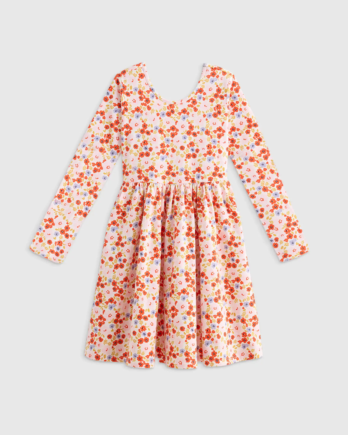 Organic Cotton Long Sleeve Skater Dress