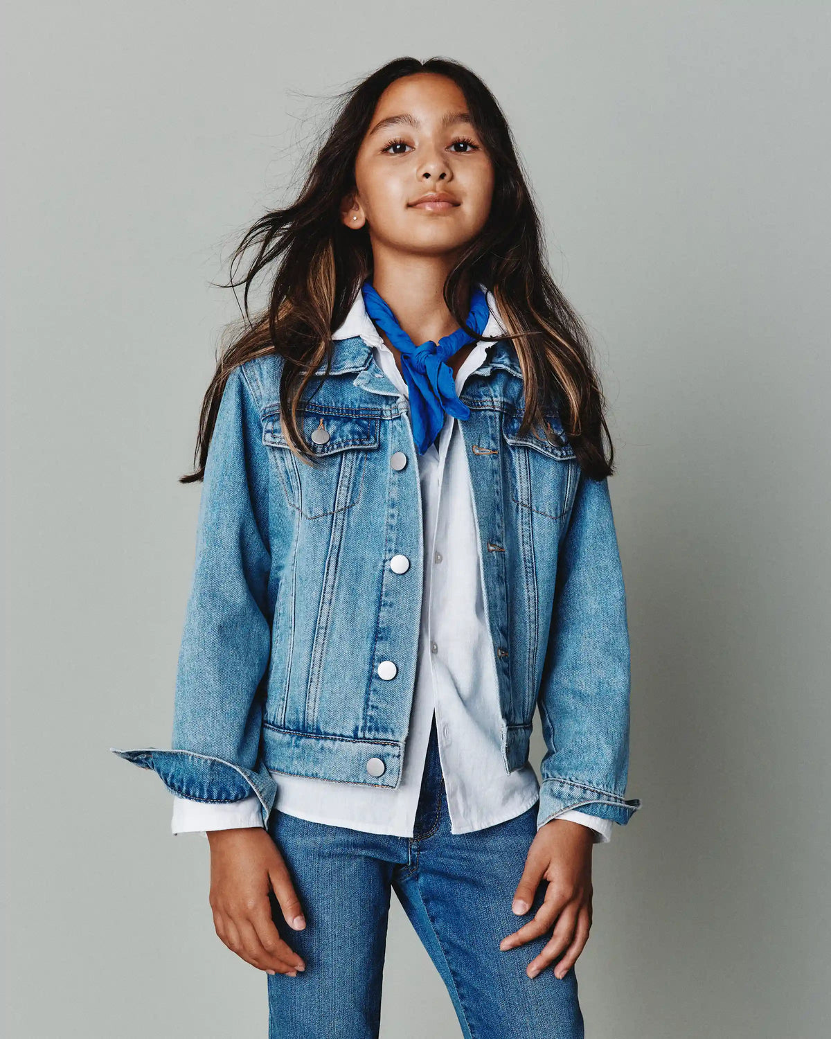 Girls 100% Organic Cotton Denim Jacket