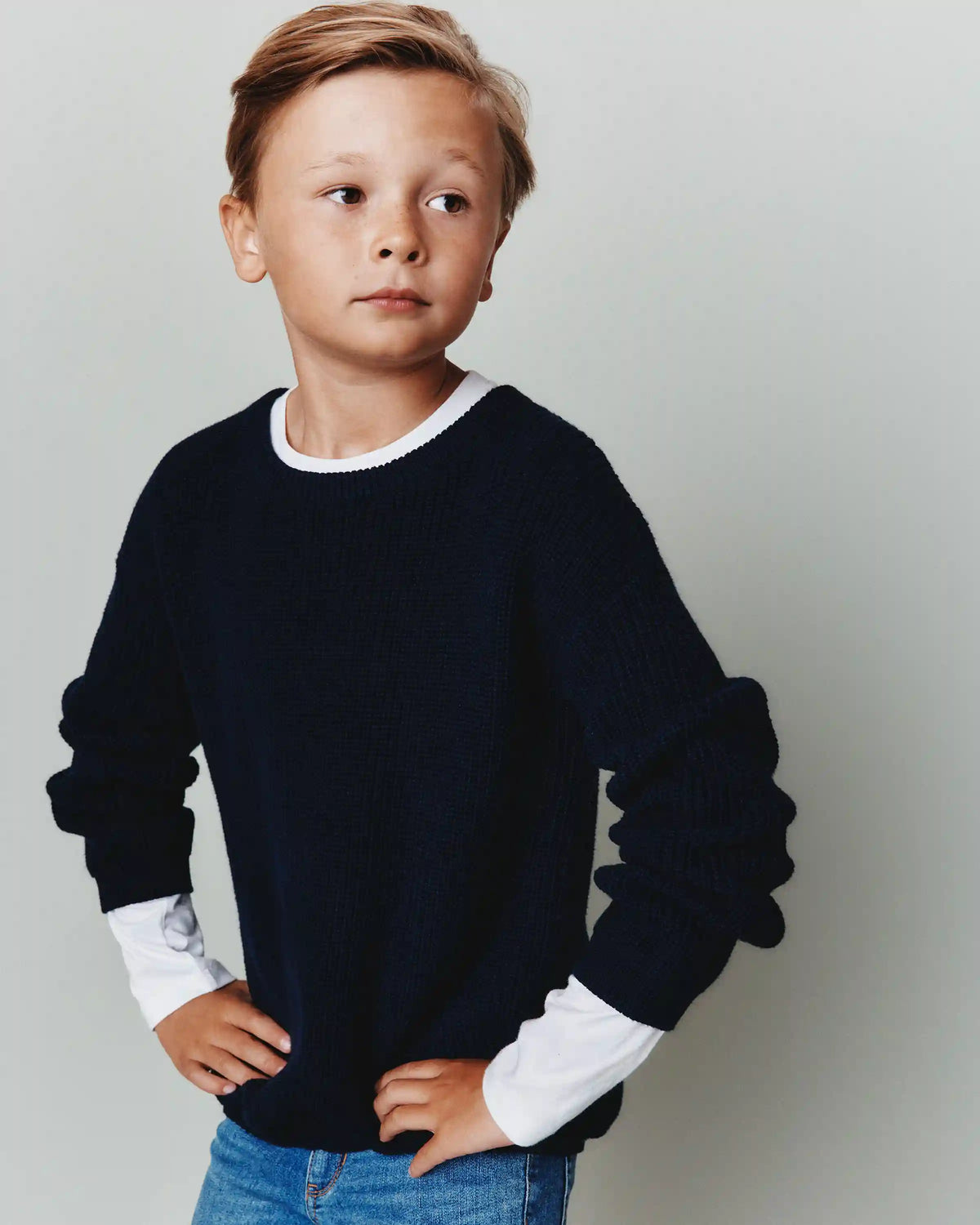 100% Organic Cotton Fisherman Tunic Sweater