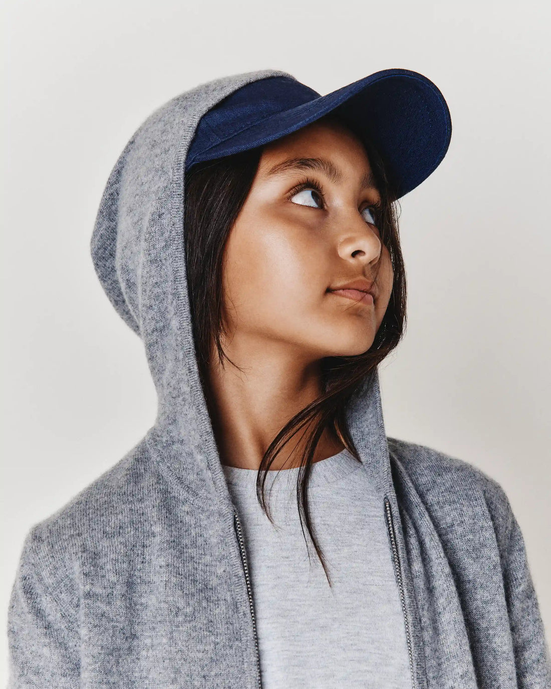 Washable Cashmere Full Zip Hoodie