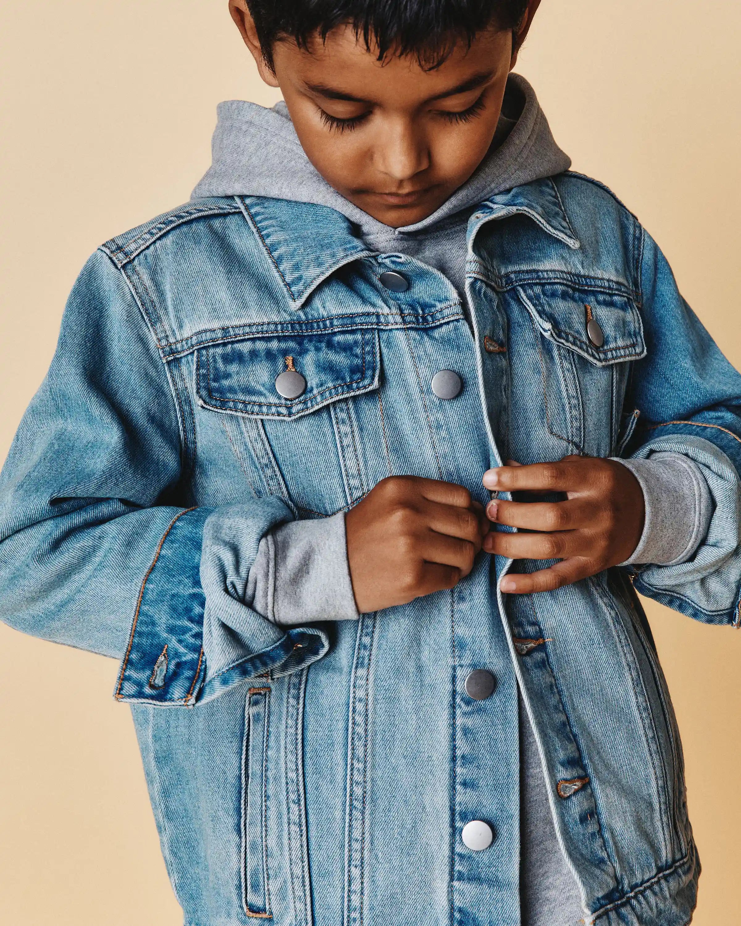Boys 100% Organic Cotton Denim Jacket