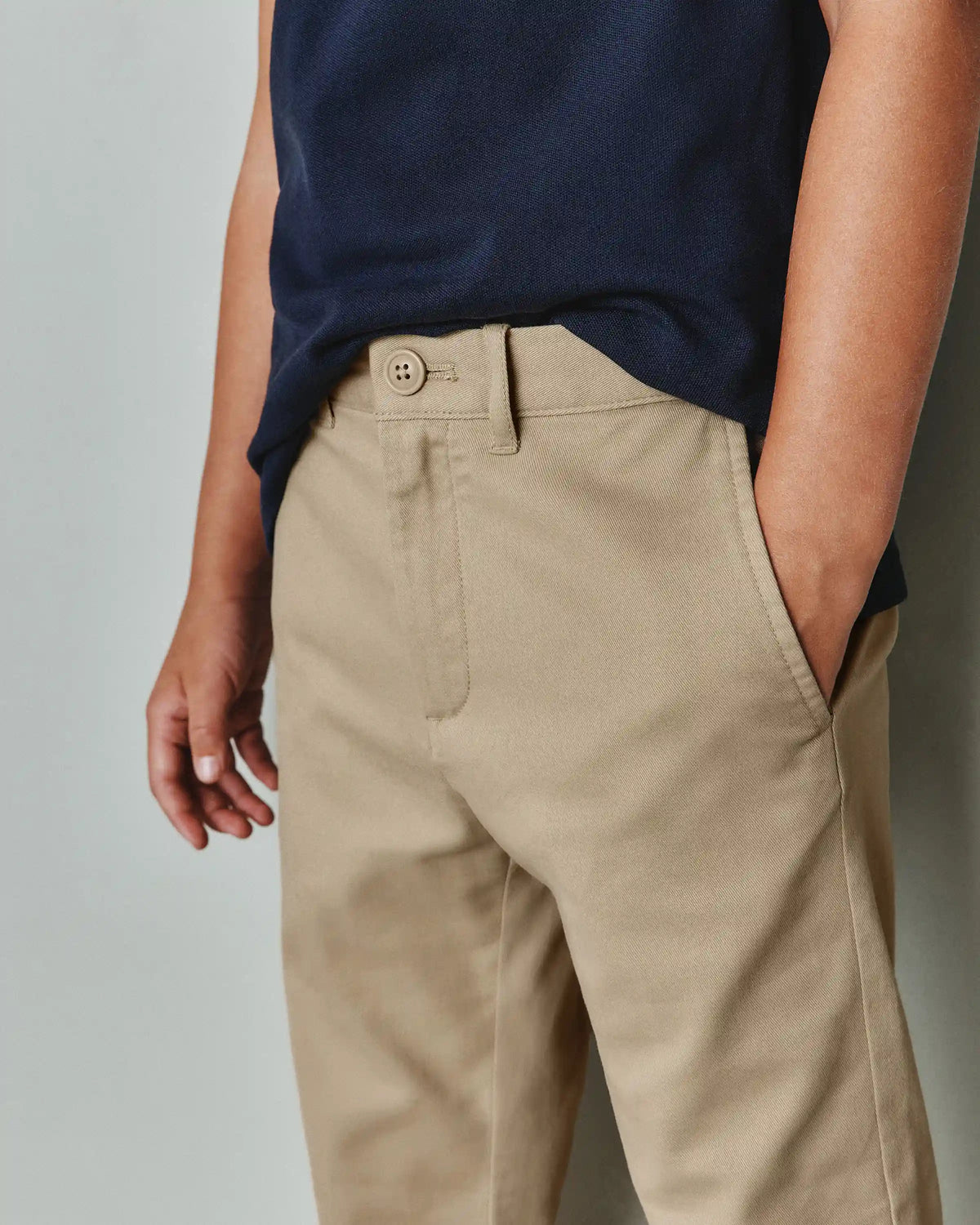 Boys Organic Cotton Stretch Classic Chino
