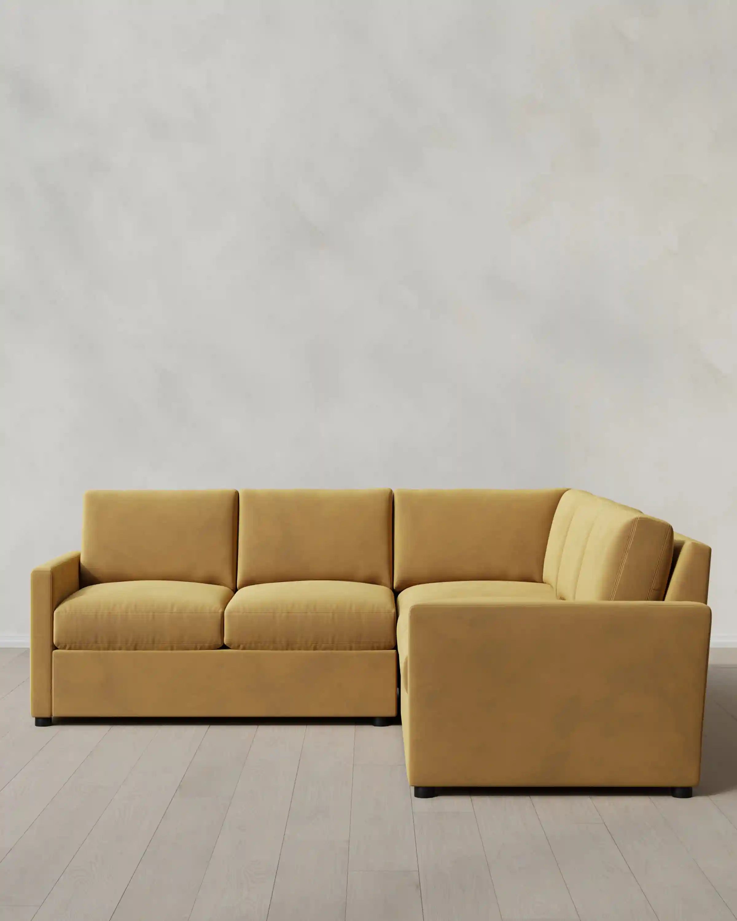 Brennan L Sectional in Performance Velvet