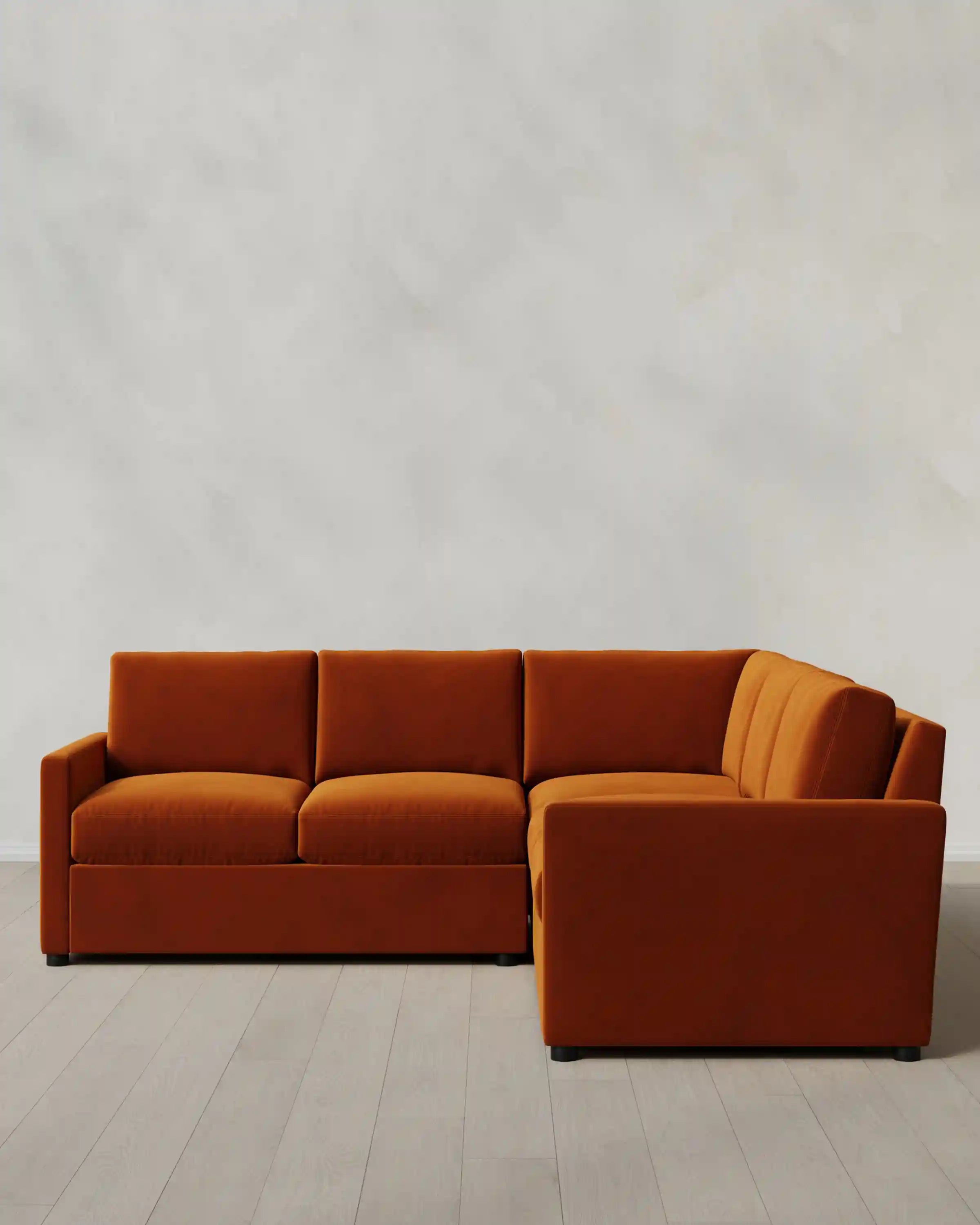 Brennan L Sectional in Performance Velvet