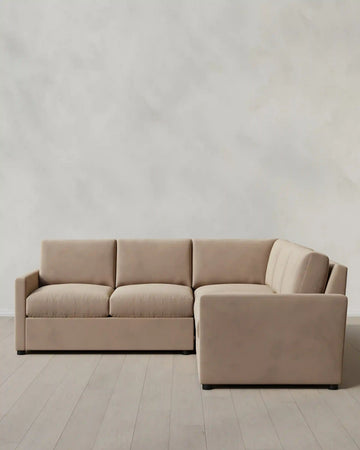 Brennan L Sectional in Performance Velvet