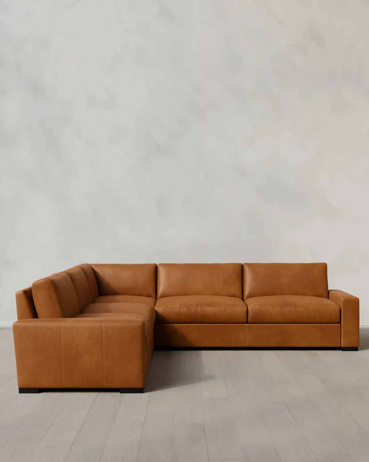 Stillman L Sectional in Leather