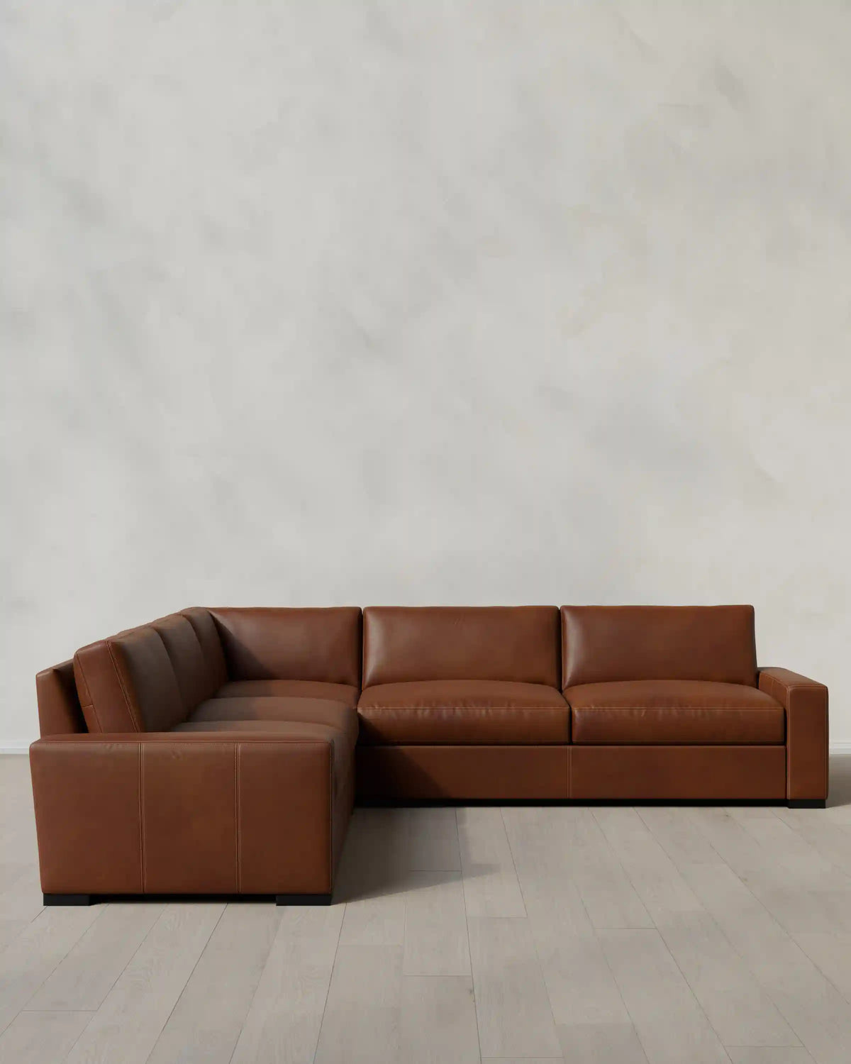 Stillman L Sectional in Leather