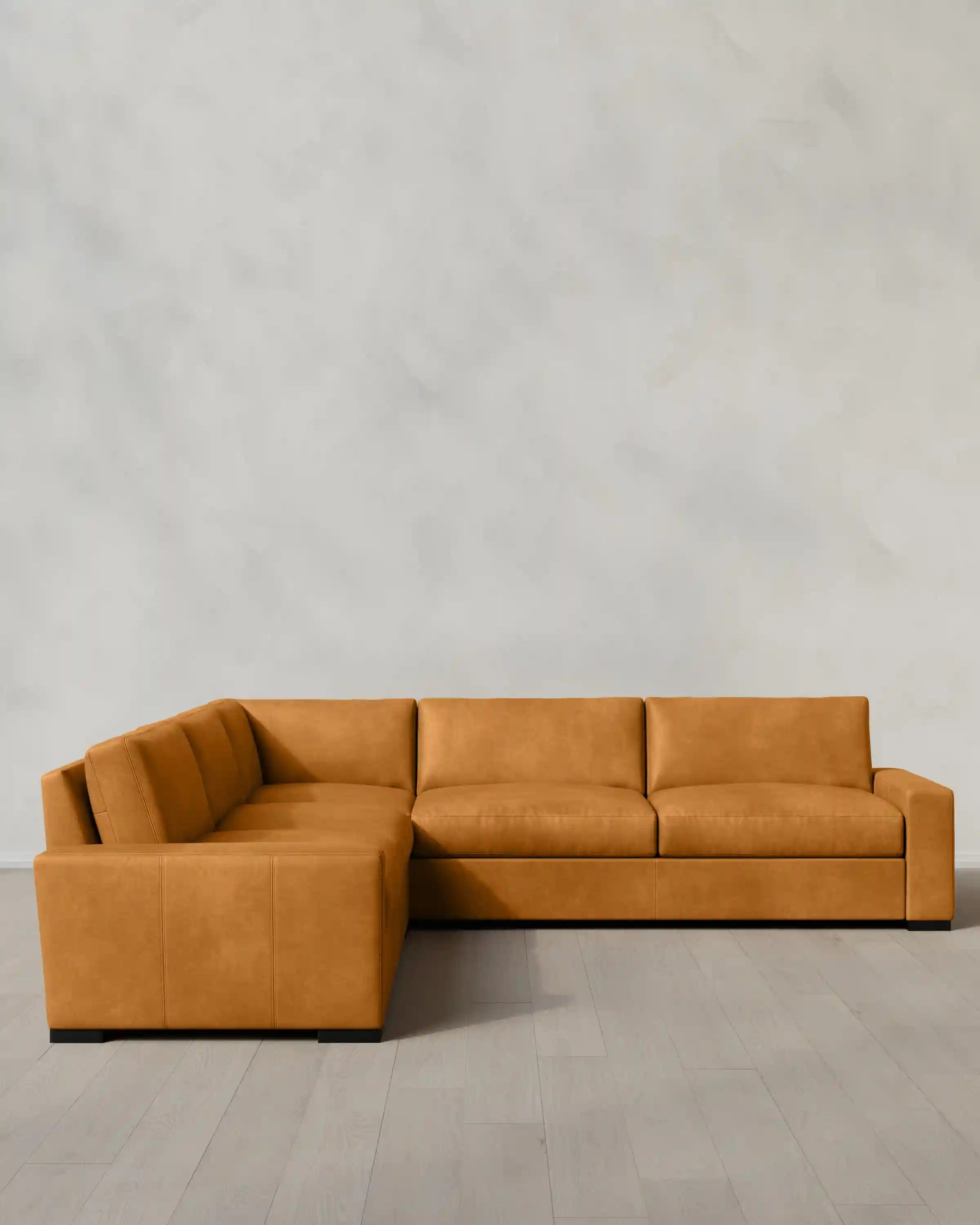 Stillman L Sectional in Leather