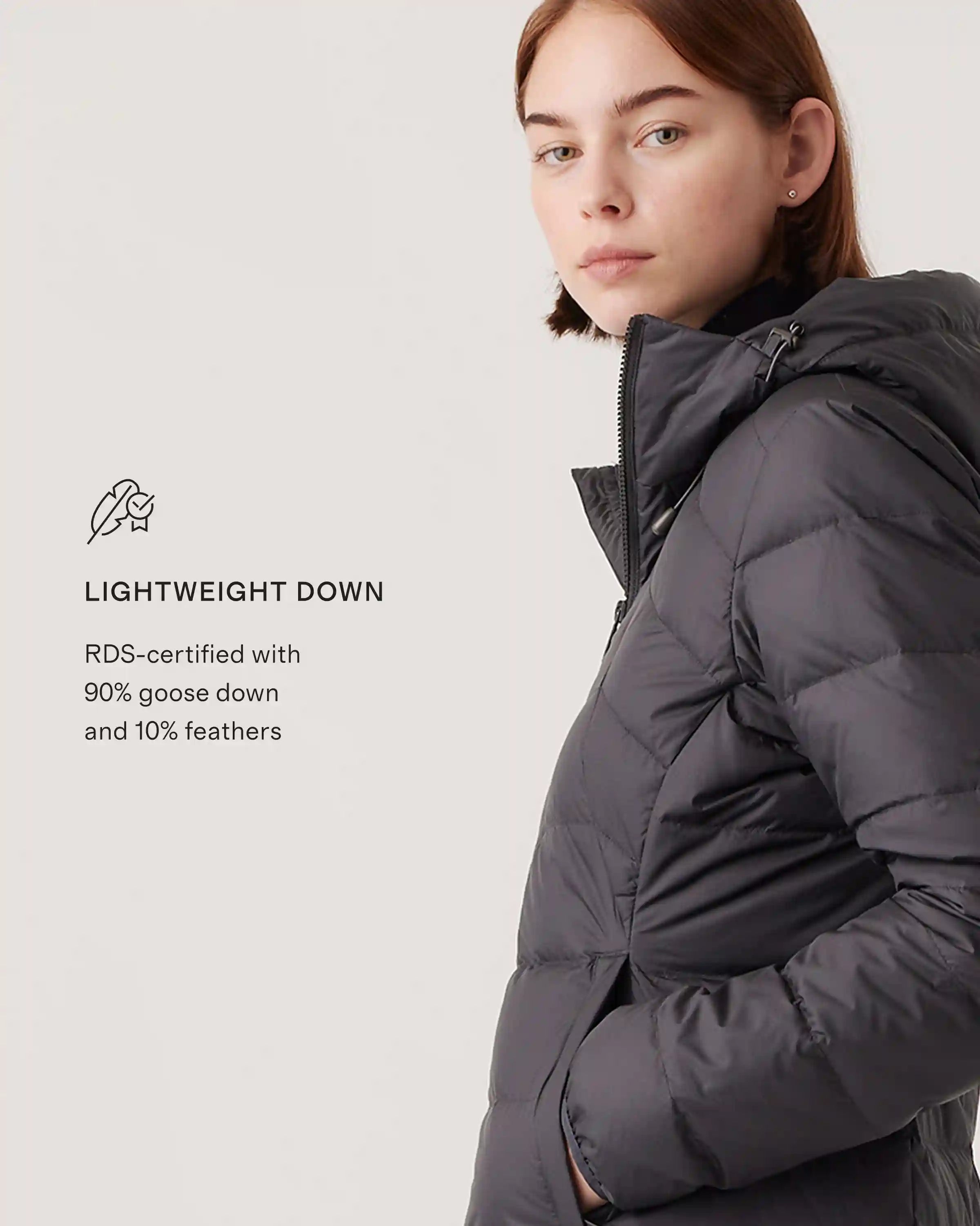 Lightweight Down Packable Puffer Hooded Jacket
