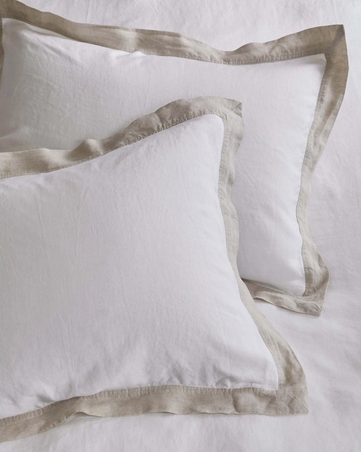 European Linen Bordered Sham Set