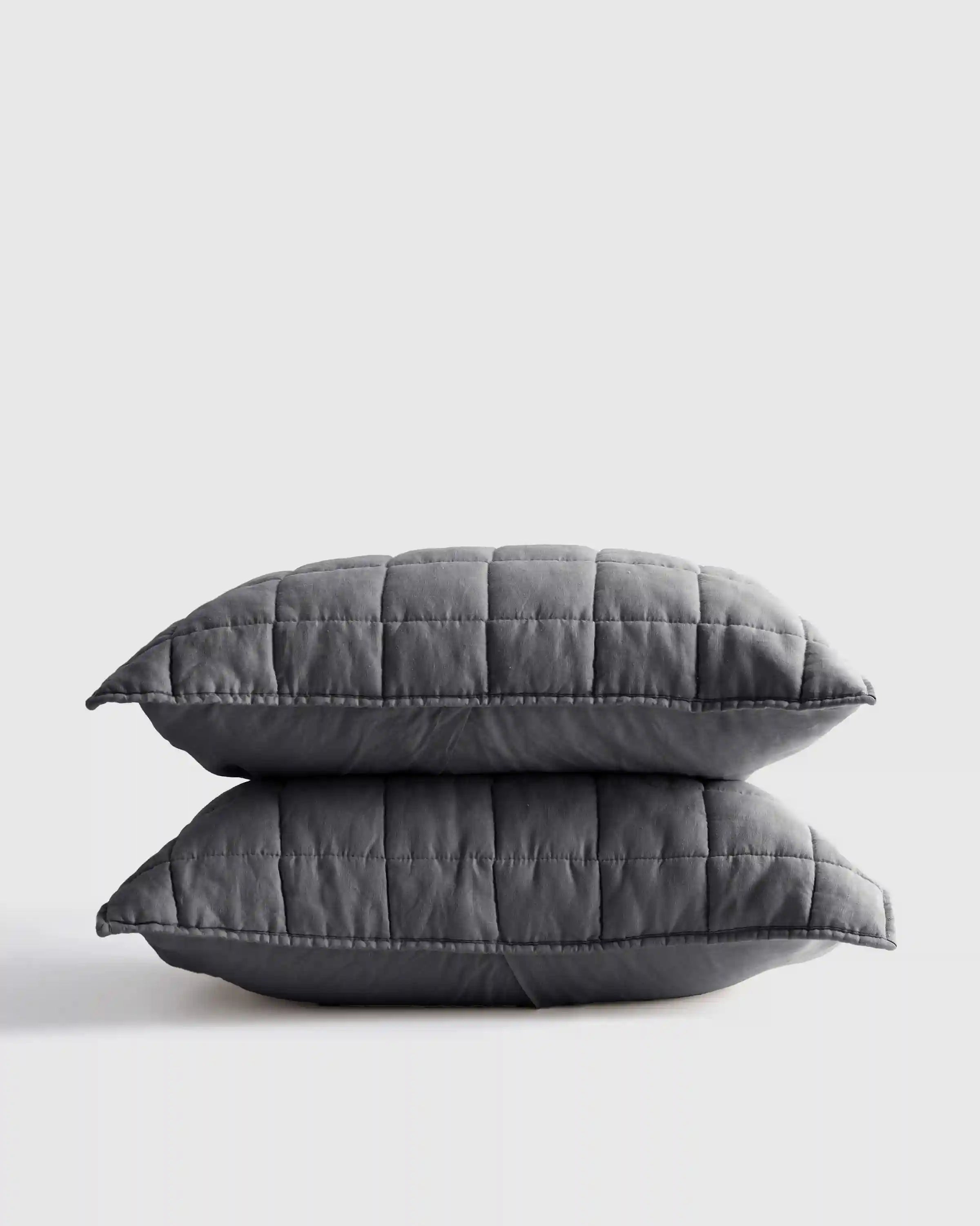 European Linen Box Quilted Sham Set