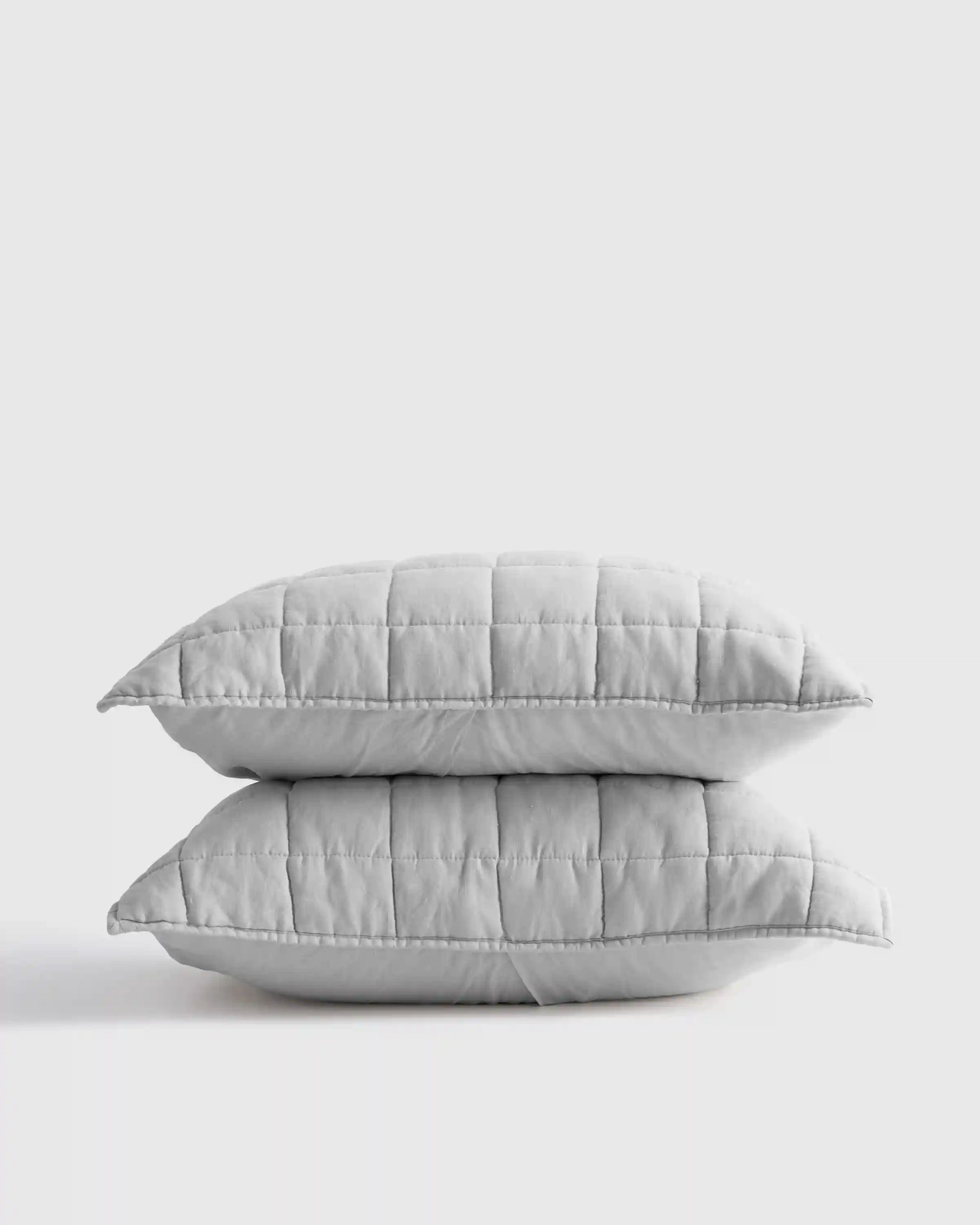 European Linen Box Quilted Sham Set