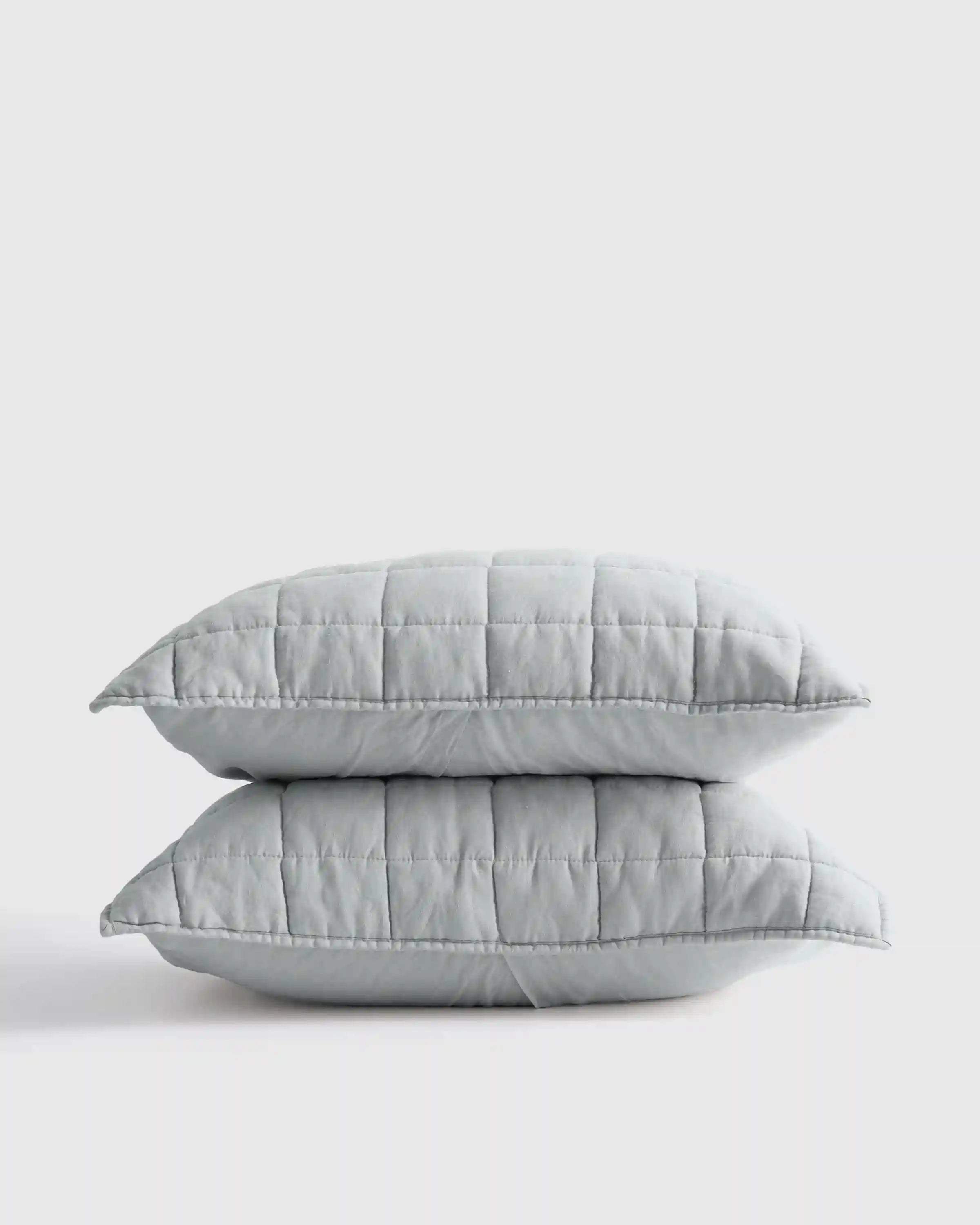 European Linen Box Quilted Sham Set
