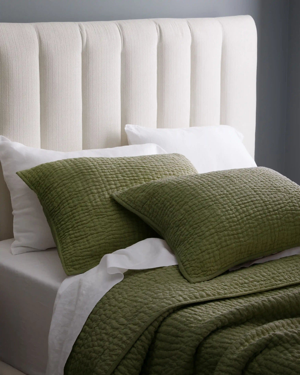 European Linen Cotton Stitch Quilt Set