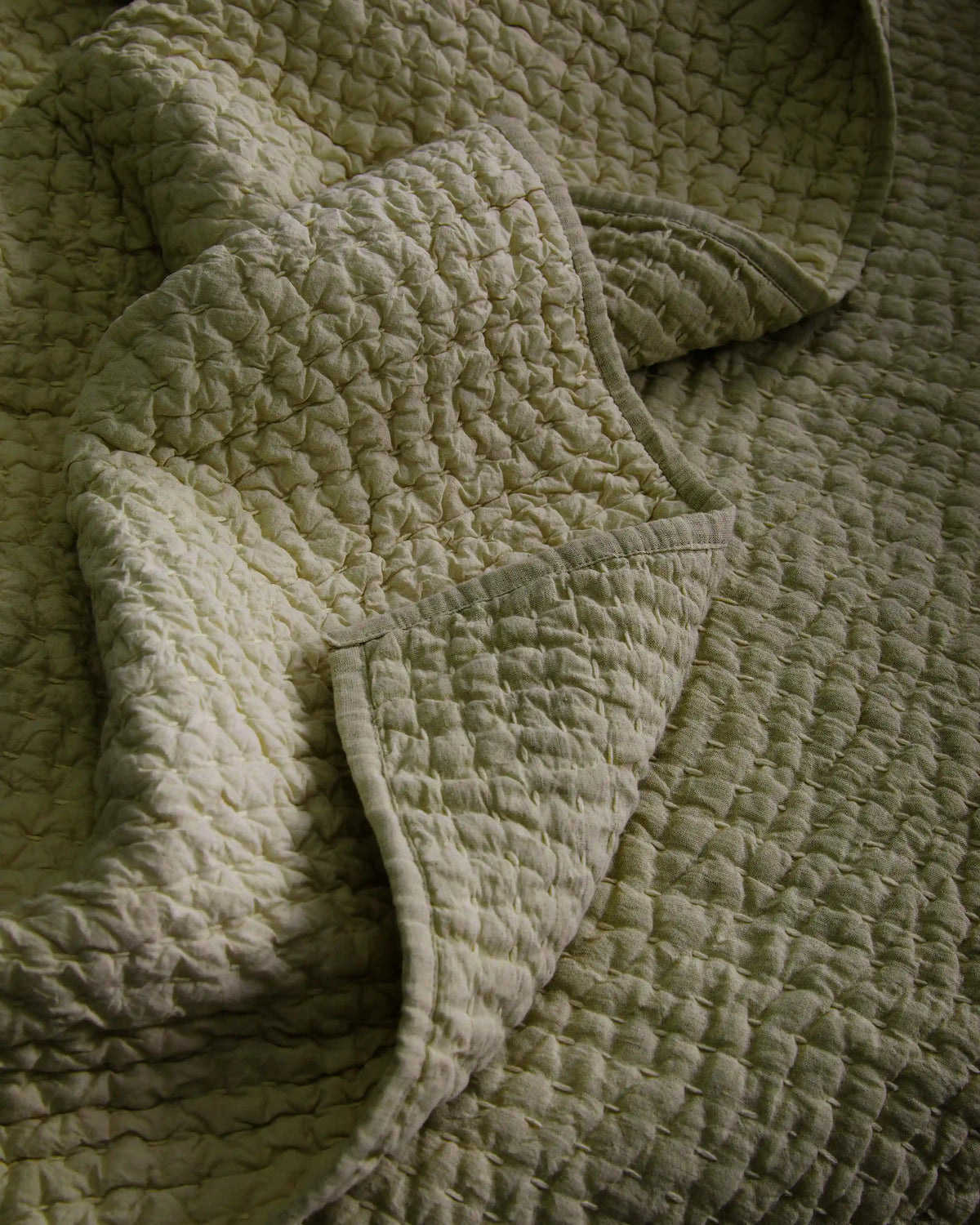 European Linen Cotton Stitch Sham Set