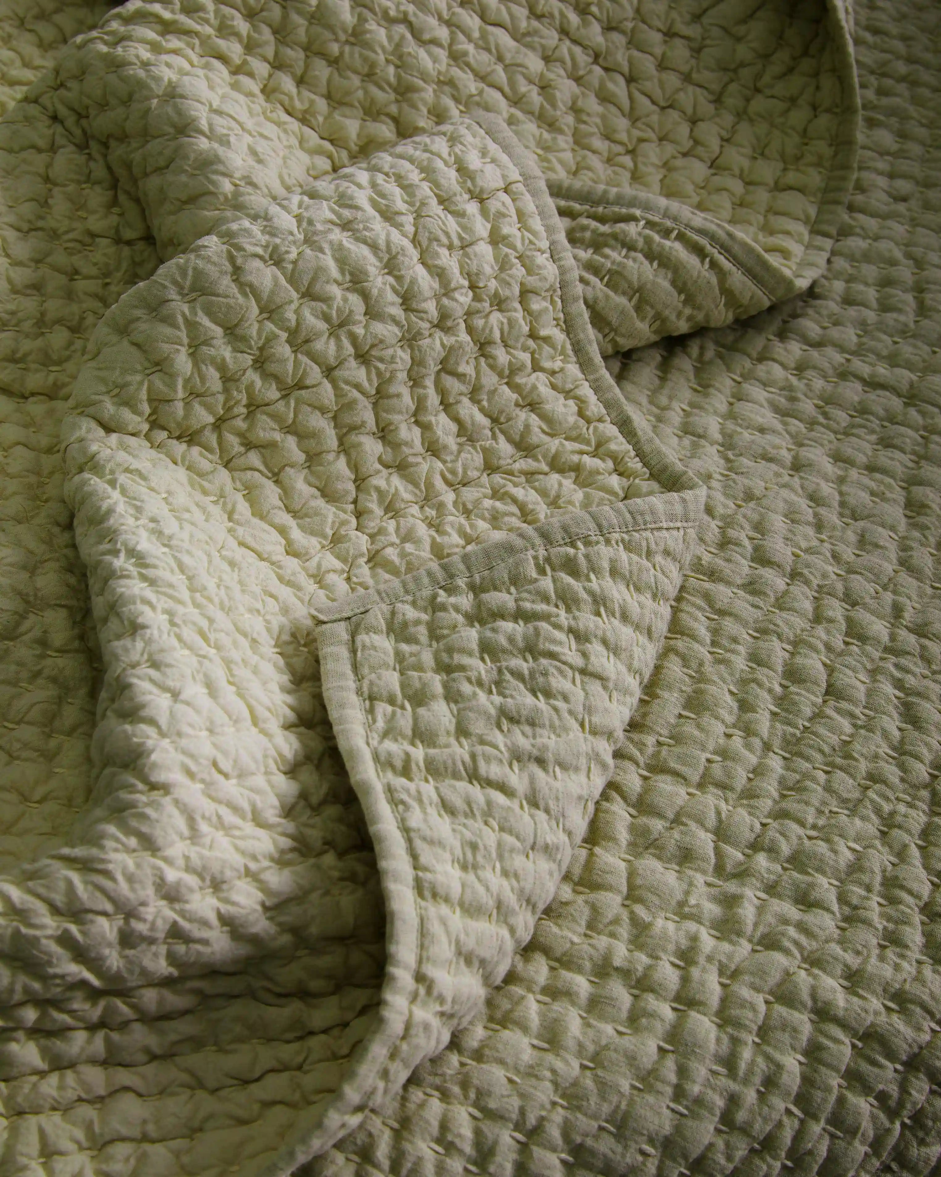 European Linen Cotton Stitch Sham Set