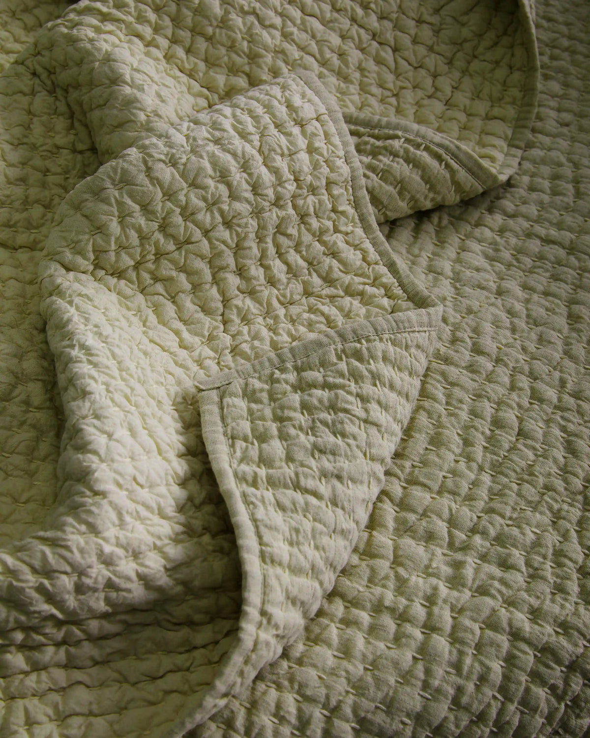 European Linen Cotton Stitch Quilt Set