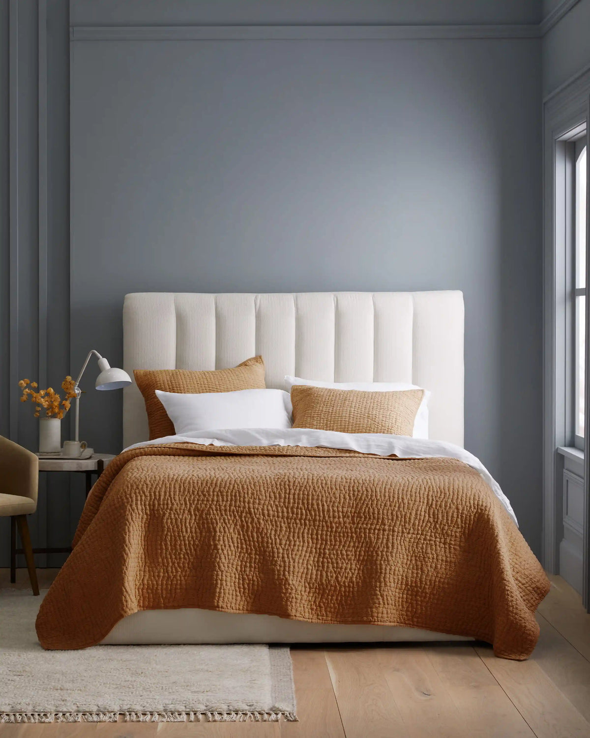 European Linen Cotton Stitch Sham Set