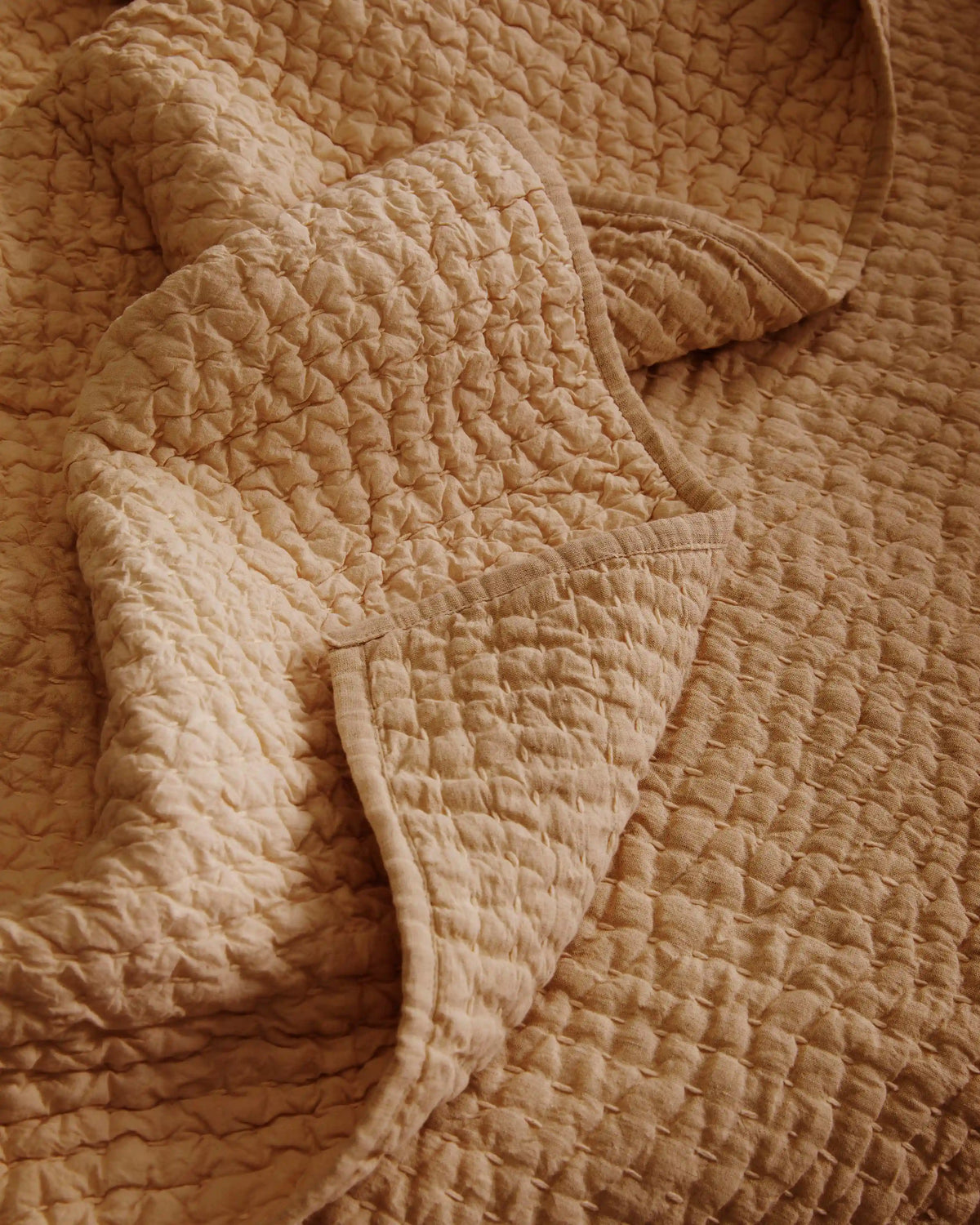 European Linen Cotton Stitch Quilt Set