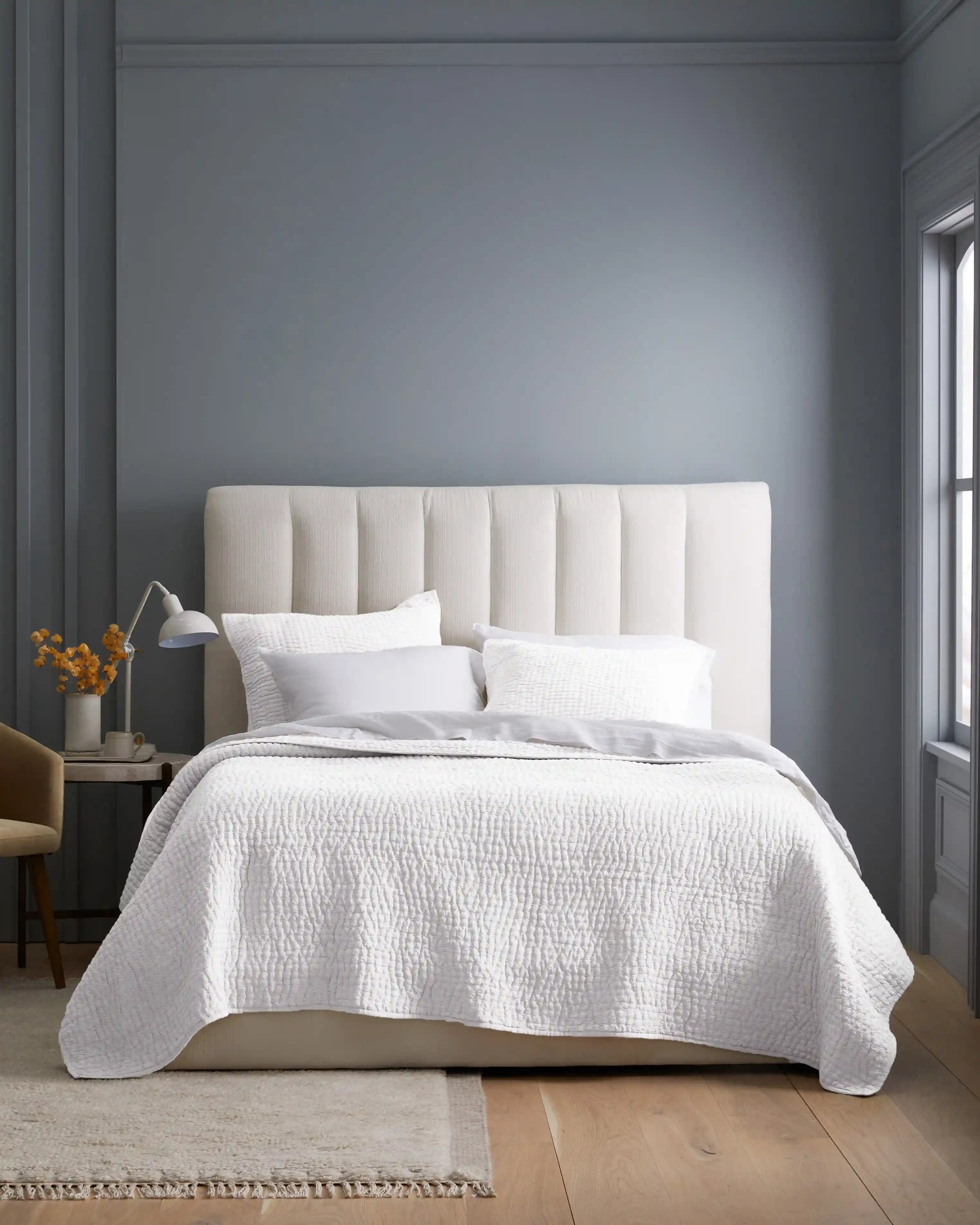 European Linen Cotton Stitch Sham Set