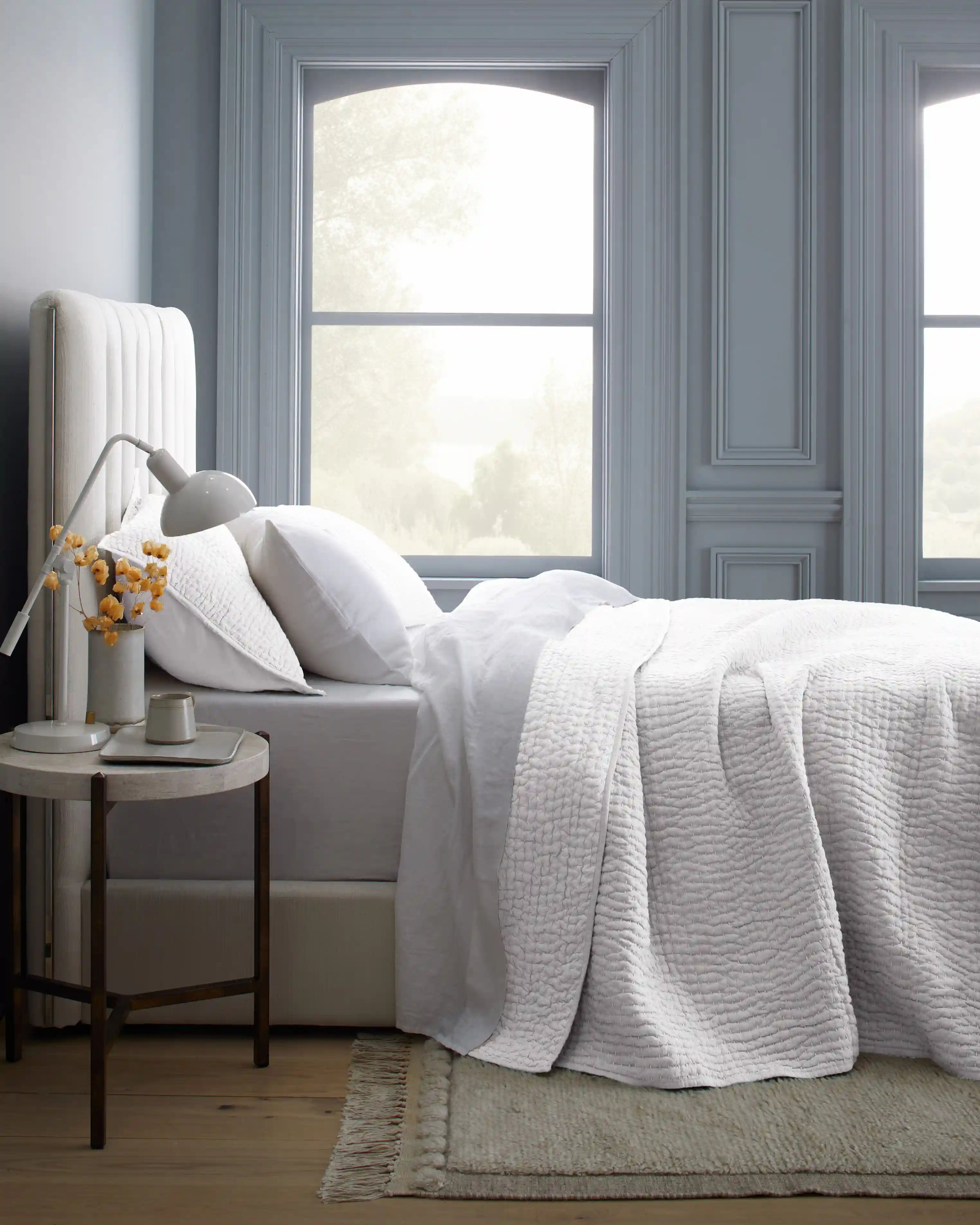 European Linen Cotton Stitch Quilt