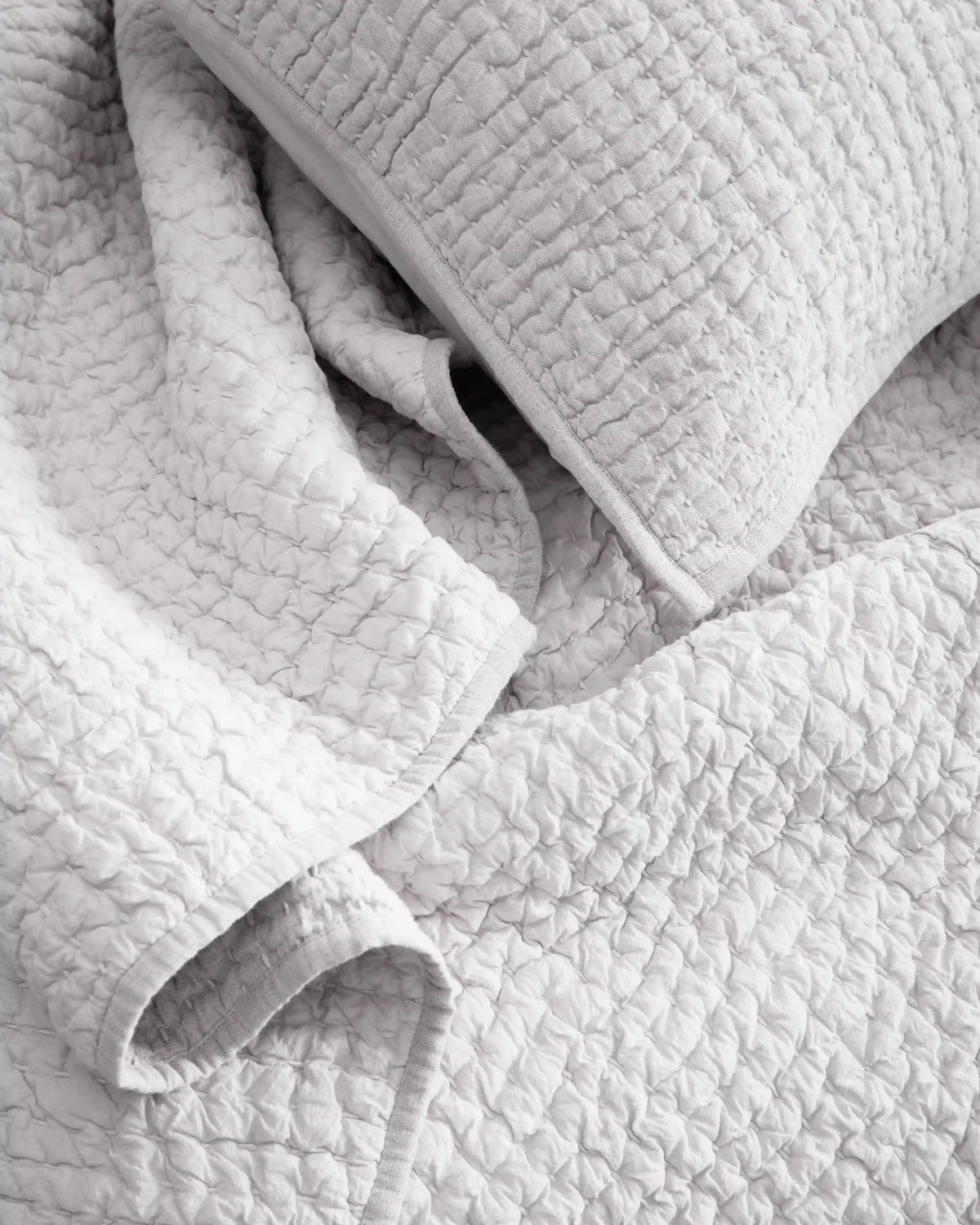 European Linen Cotton Stitch Sham Set