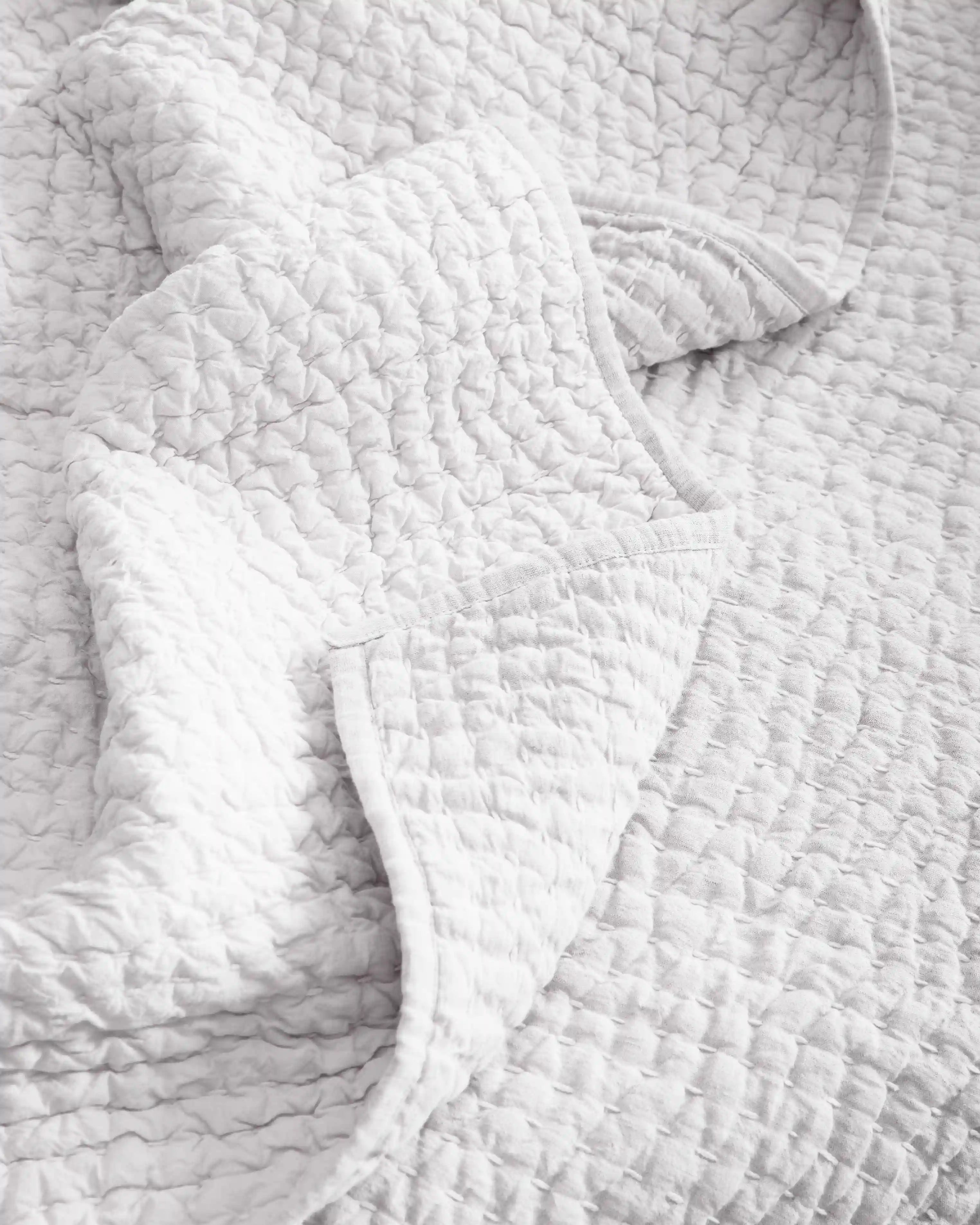 European Linen Cotton Stitch Quilt Set