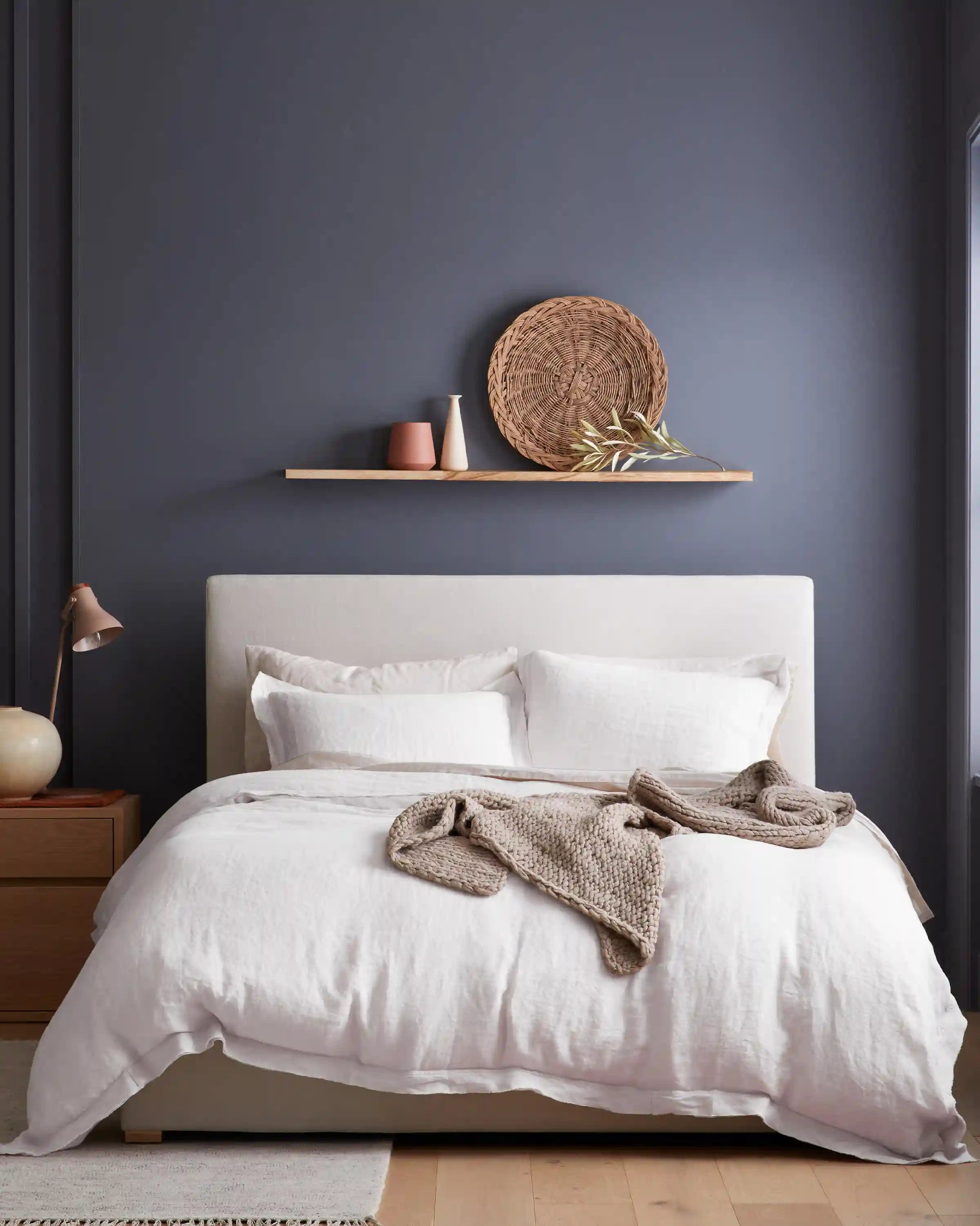 European Linen Double Flange Deluxe Bedding Bundle