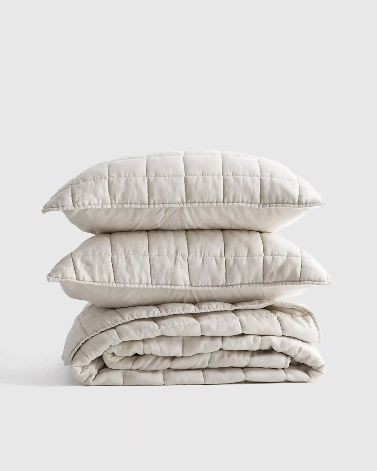 European Linen Box Quilt Set
