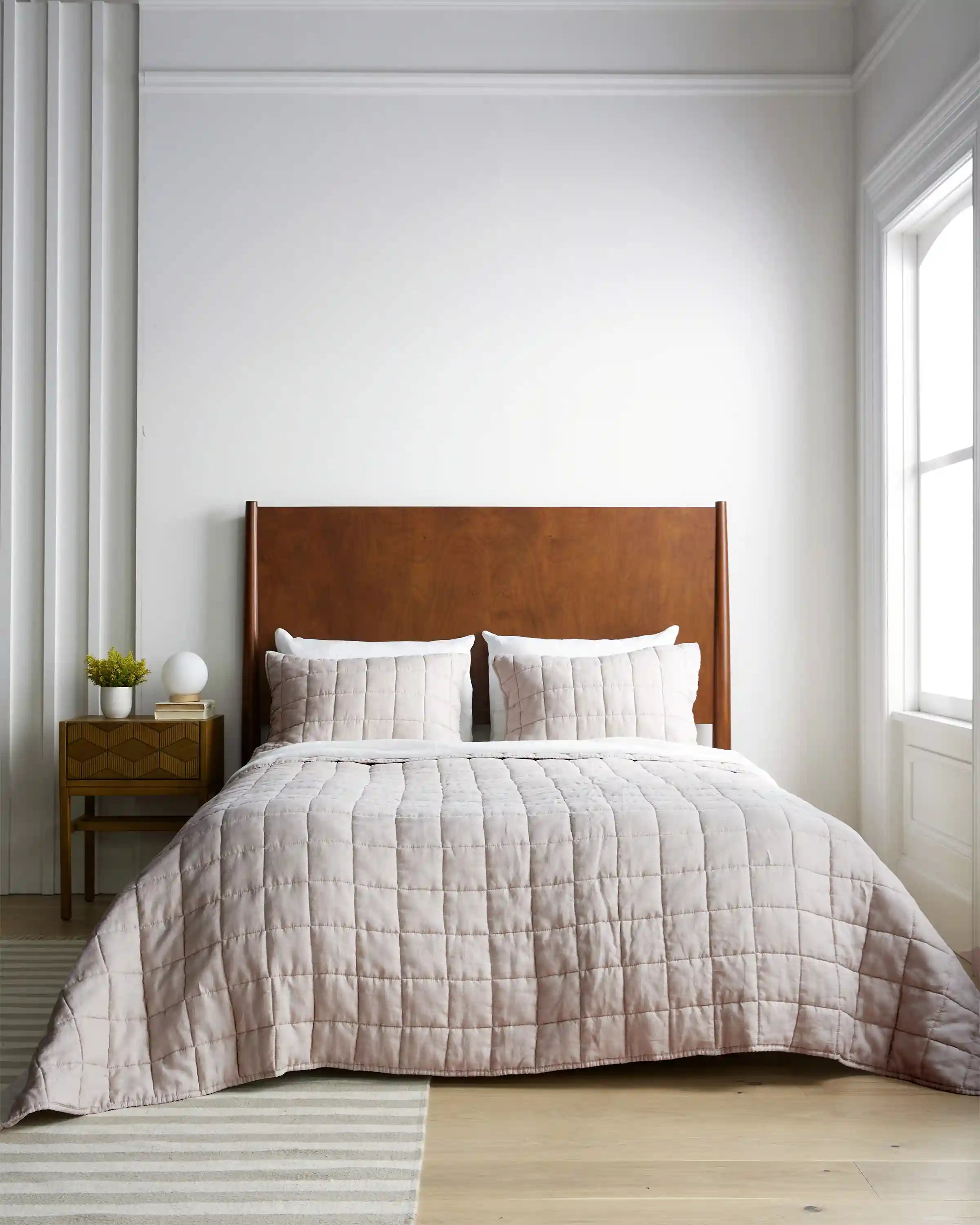 European Linen Box Quilted Sham Set
